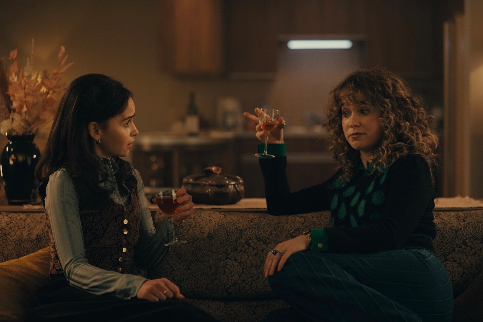 Emilia Clarke and Haley Lu Richardson in "Ponies."