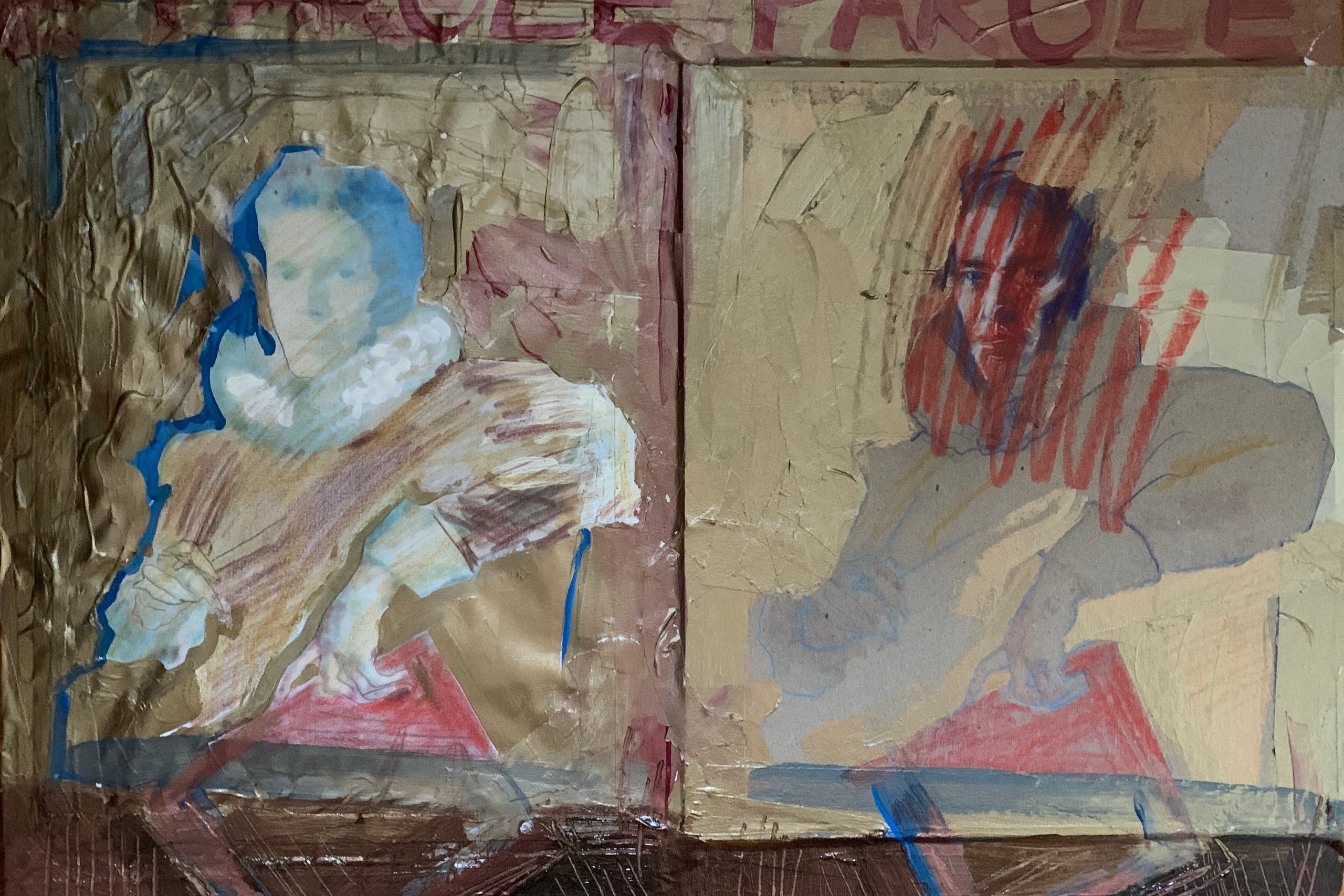 Artwork in Saxberger's apartment in "Late Fame."