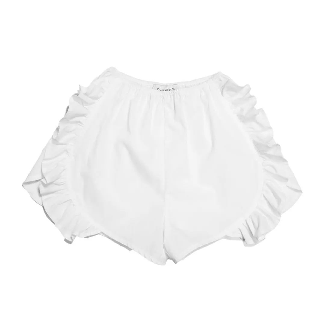 Ioana Ciolacu White Peony Shorts