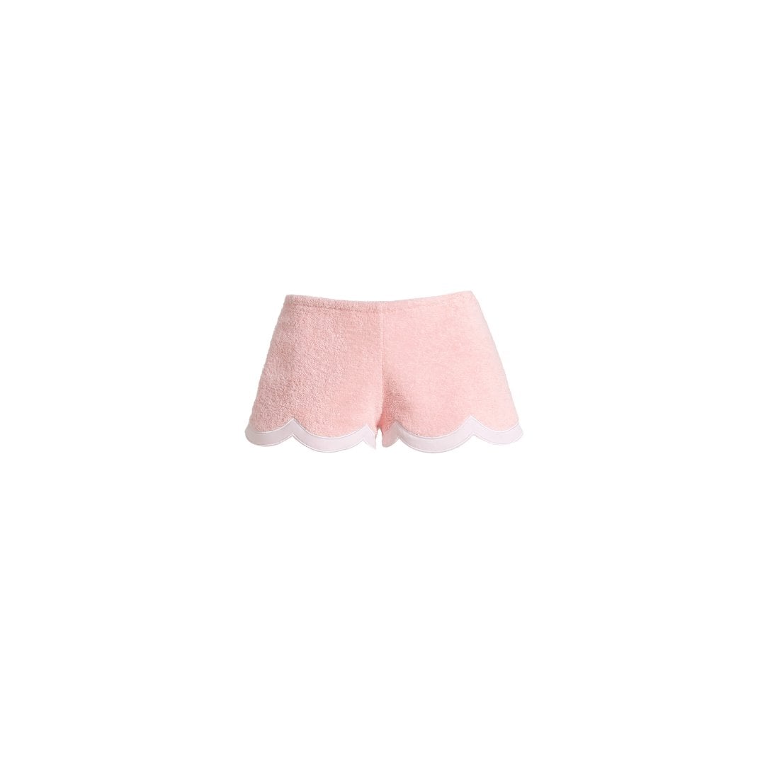 LA VESTE Exclusive Waves Cotton Mini Shorts