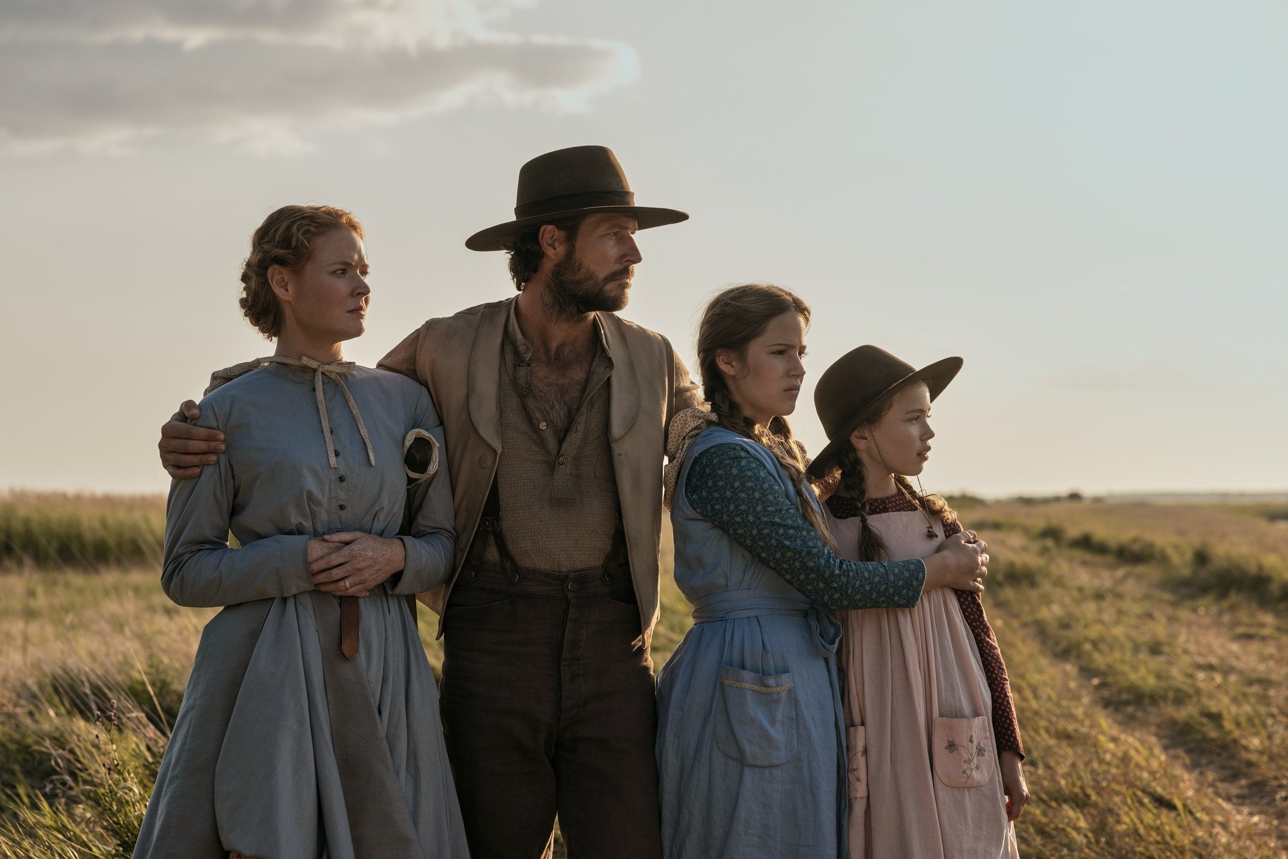 The Ingalls family in “Little House on the Prairie."