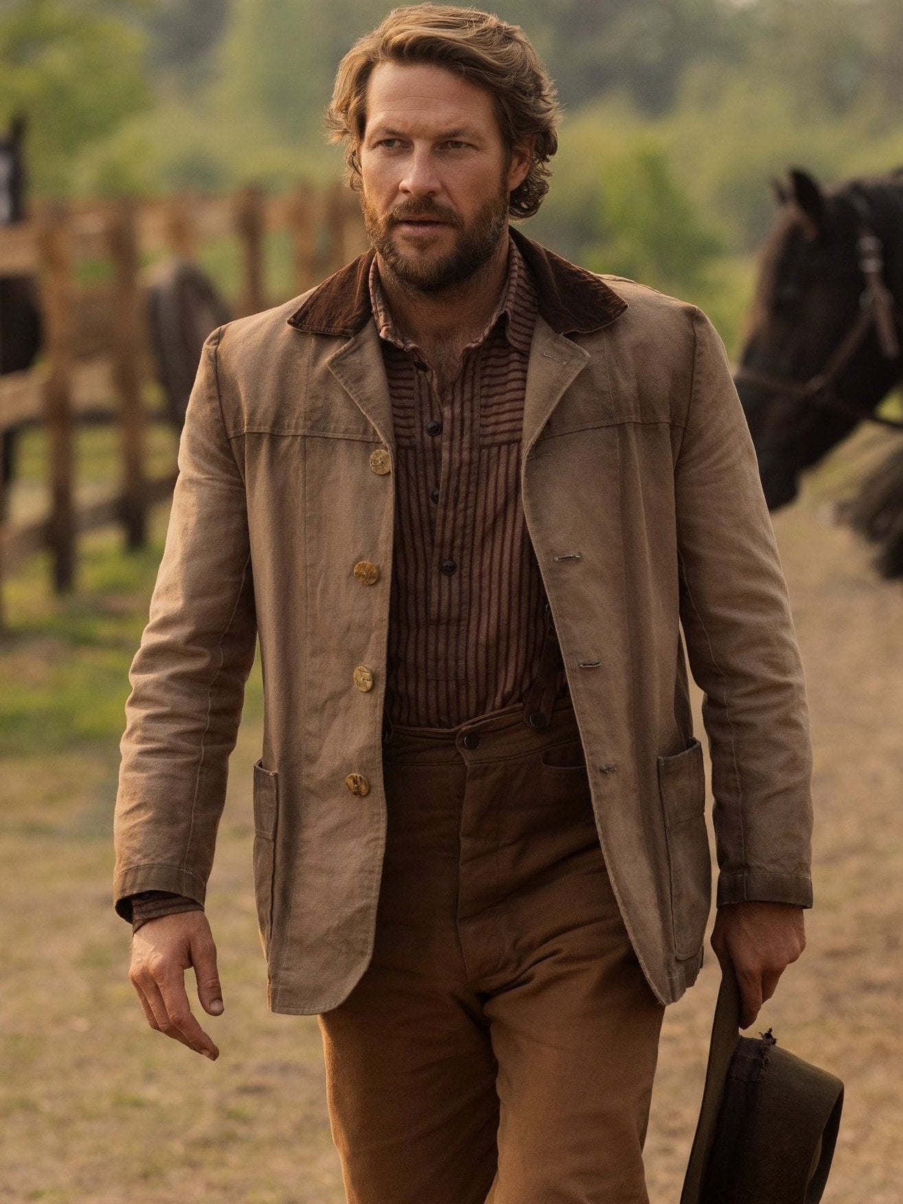 Luke Bracey as Charles Ingalls in “Little House on the Prairie."