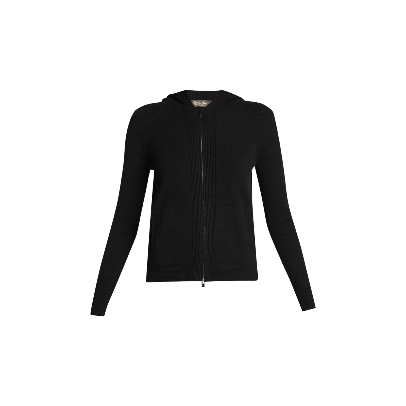 LORO PIANA Merano Cashmere Zip-Front Hoodie Sweater