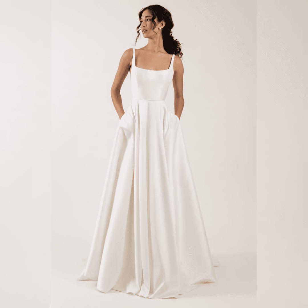 Jenny Yoo Lawrence Scoop Neck Bridal Gown