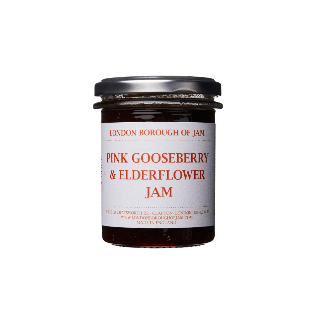 London Borough of Jam Pink Gooseberry and Elderflower Jam