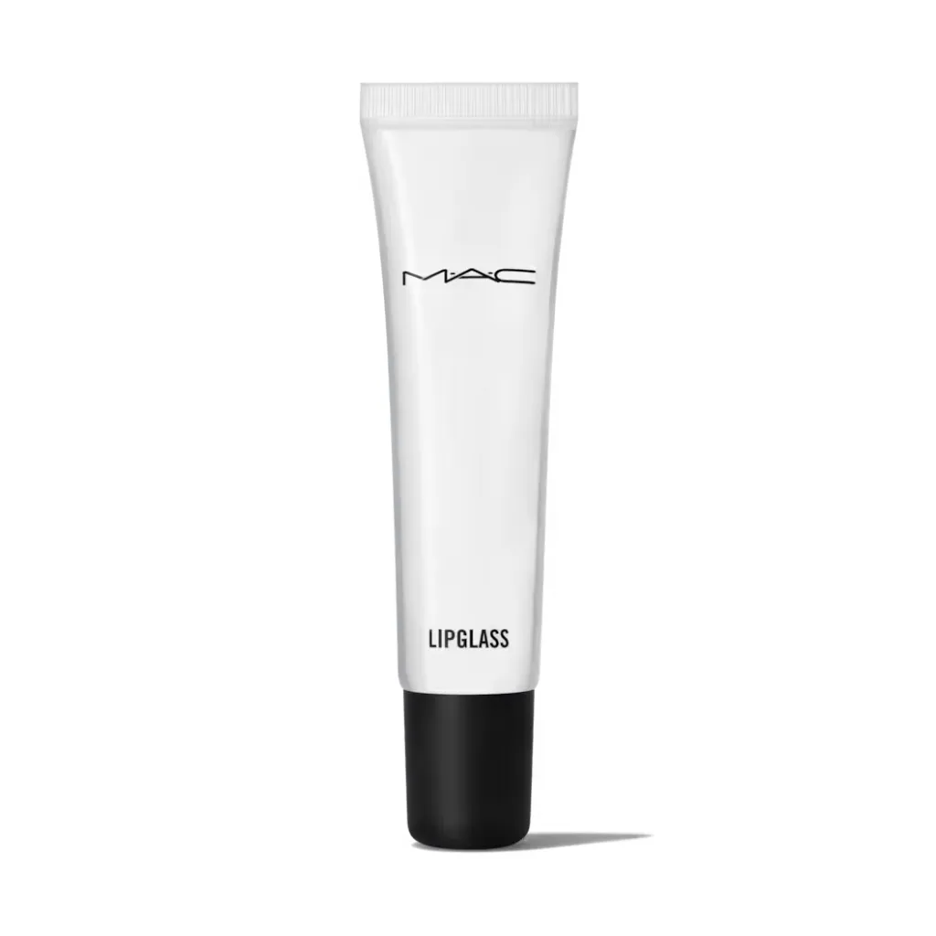 A tube of MAC Lipglass in Clear - a completely translucent gloss.