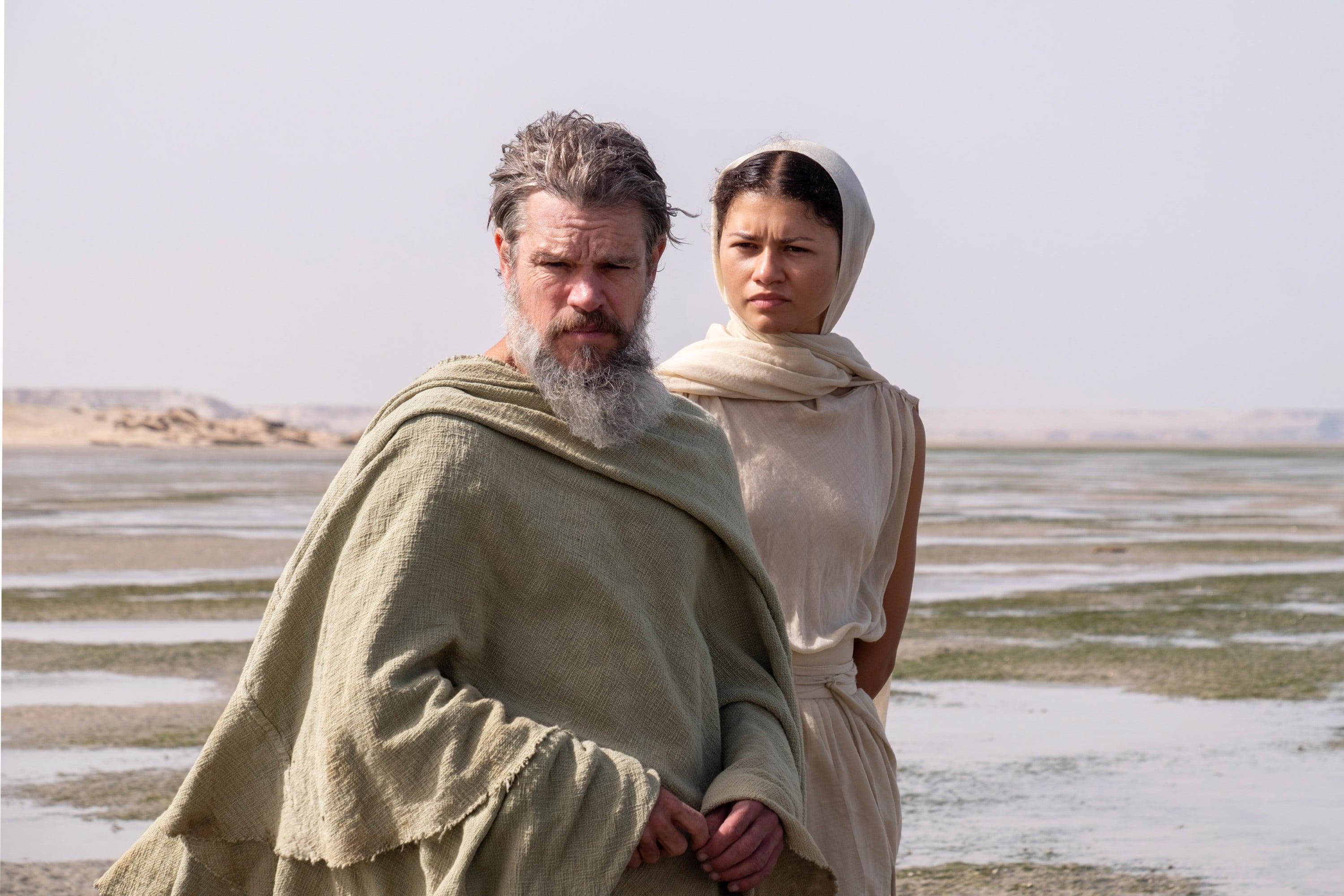 Matt Damon and Zendaya in "The Odyssey".
