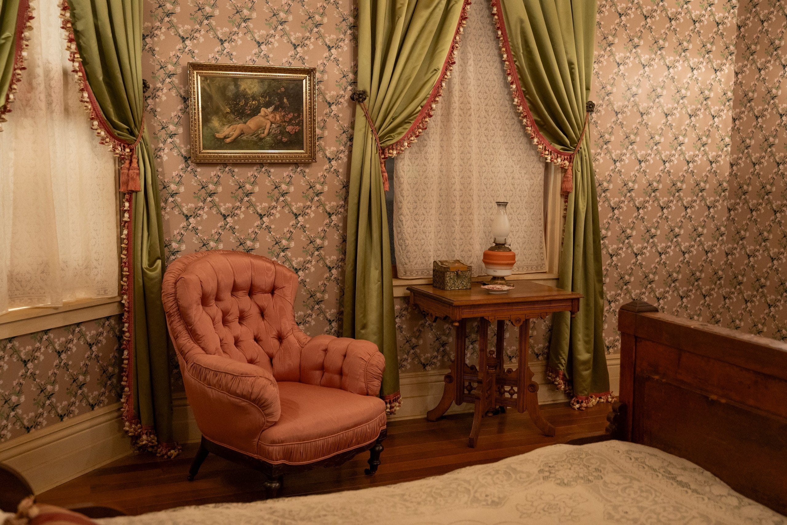 The interior of the Borden house in “Monster: The Lizzie Borden Story”.