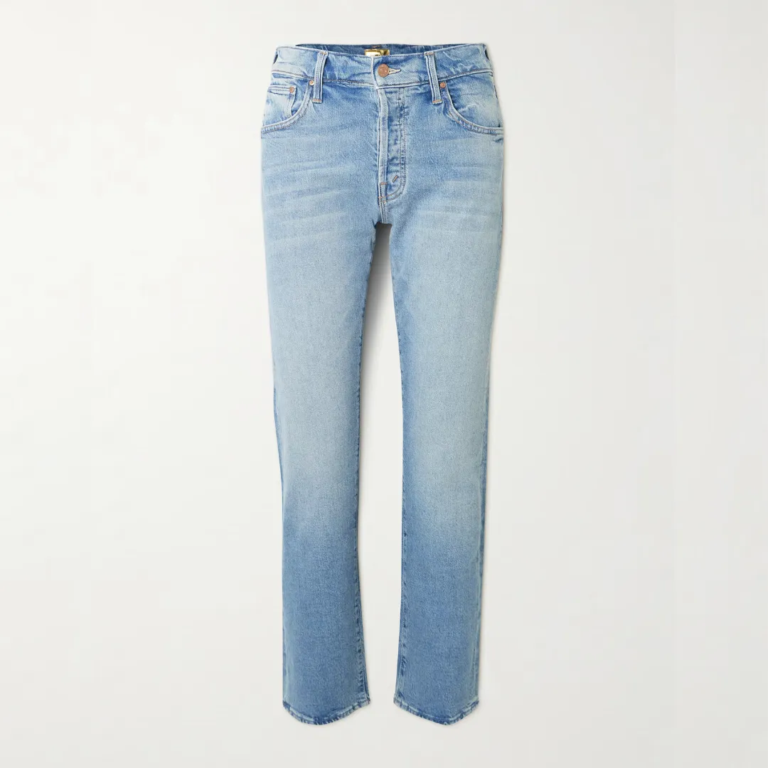 Mother High-Rise Slim-Leg Jeans