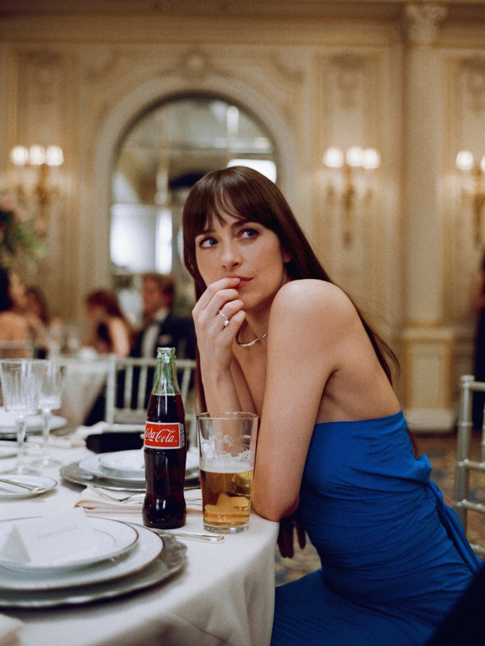 (L - R) Dakota Johnson in "Materialists"