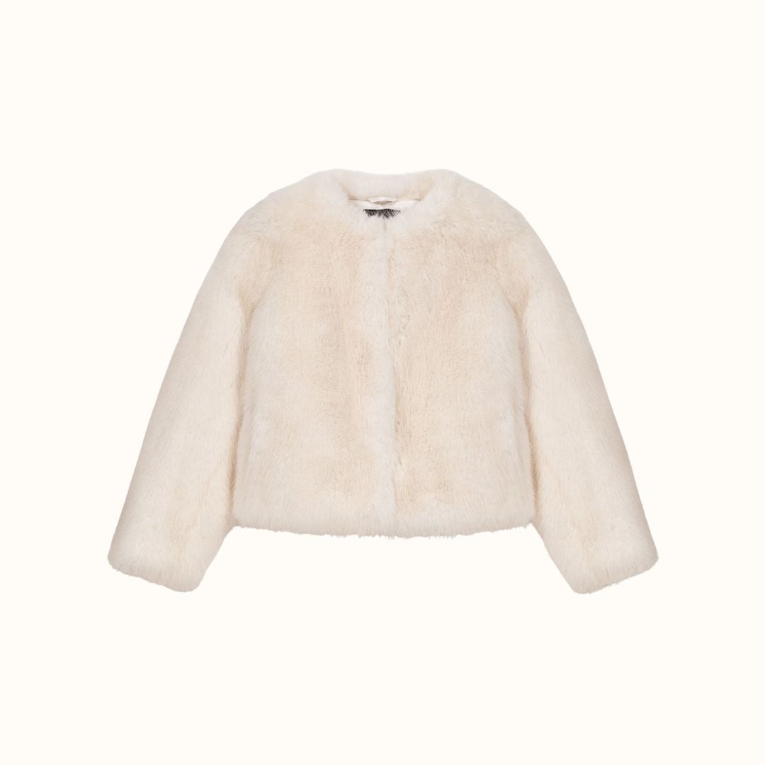 Maje Short Faux Fur Jacket