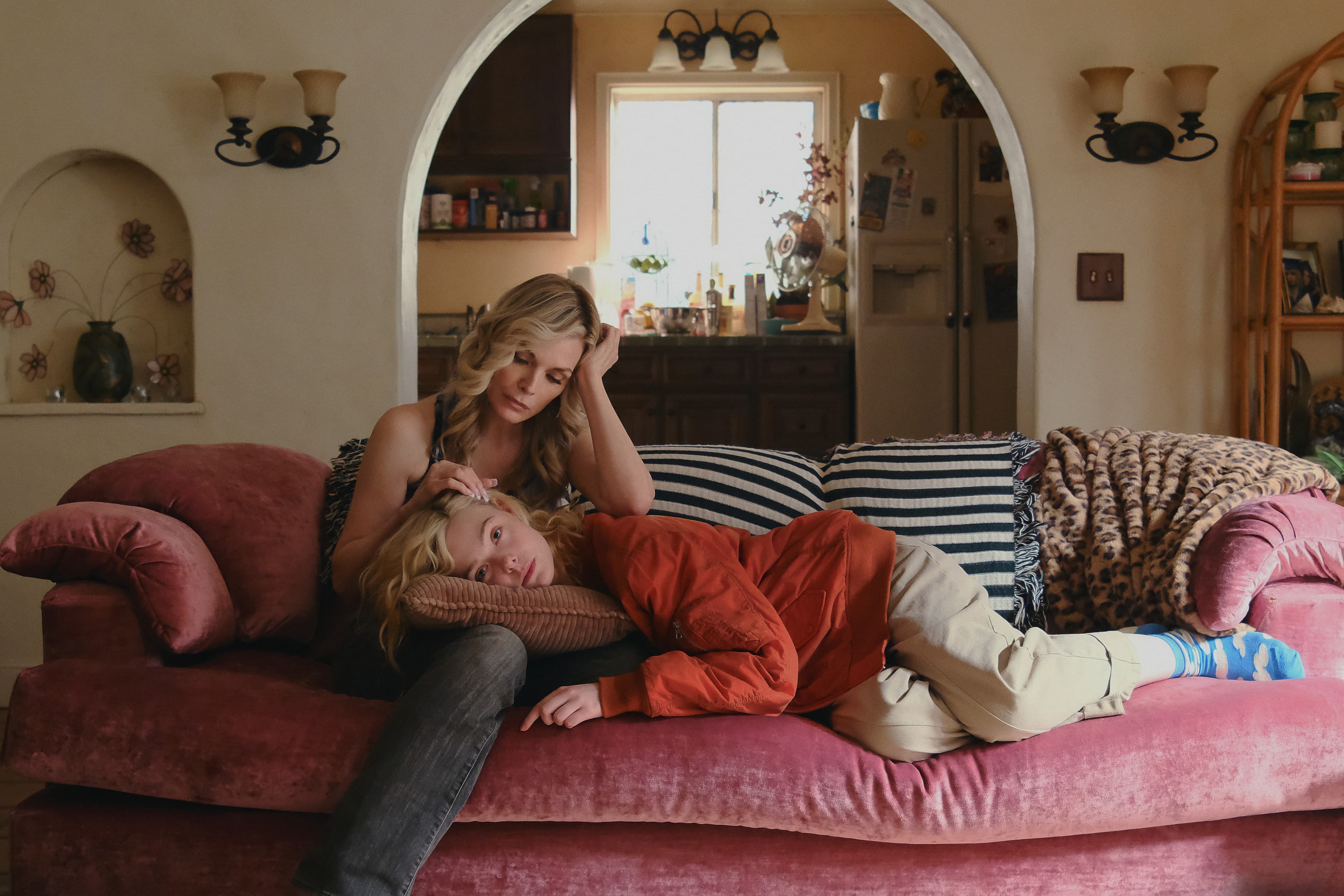 Michelle Pfeiffer and Elle Fanning in "Margo’s Got Money Troubles".