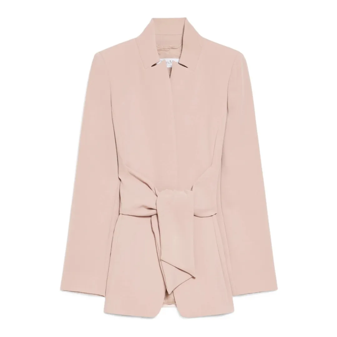 Max Mara Belted Long-Sleeved Jacket