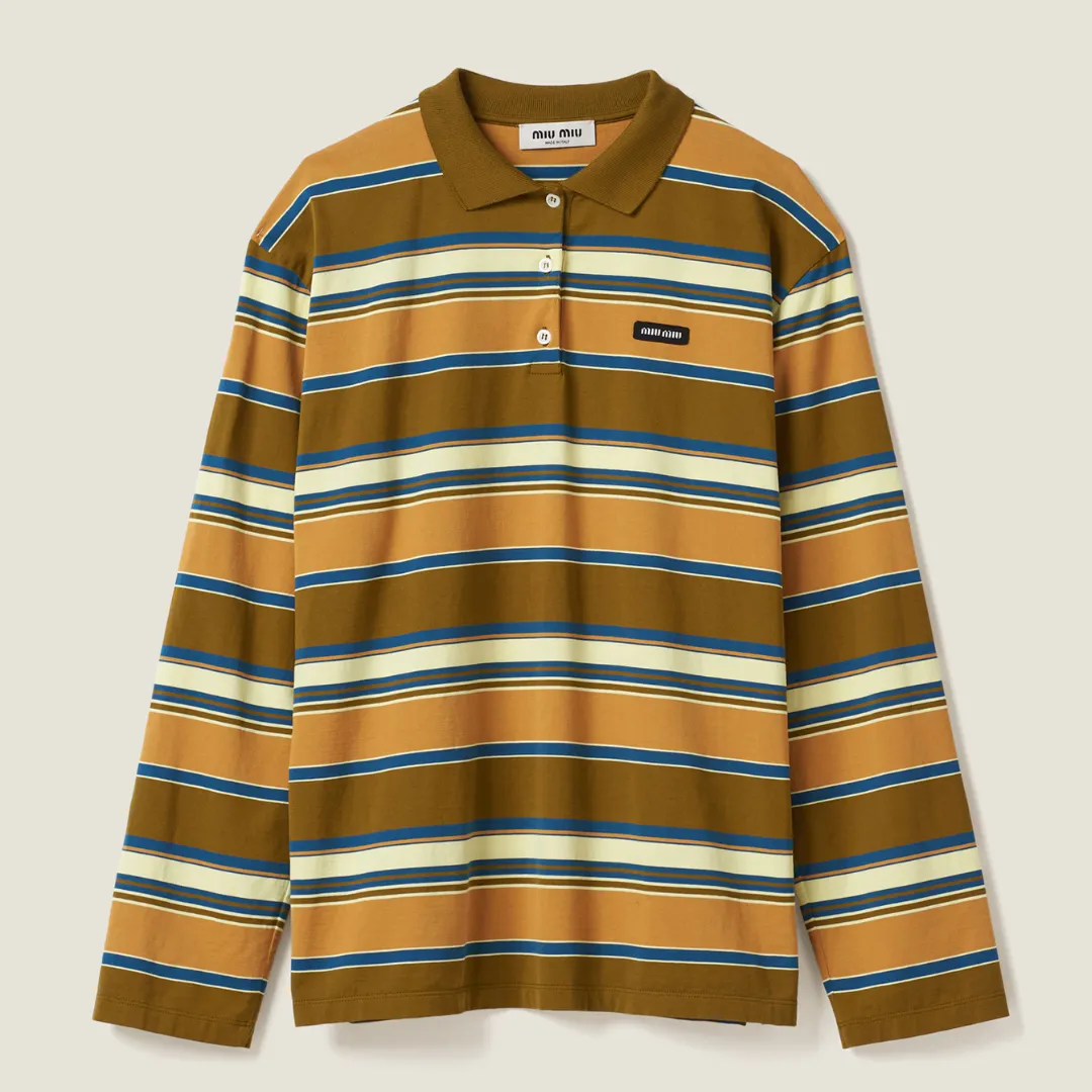 Miu Miu Cotton jersey polo shirt