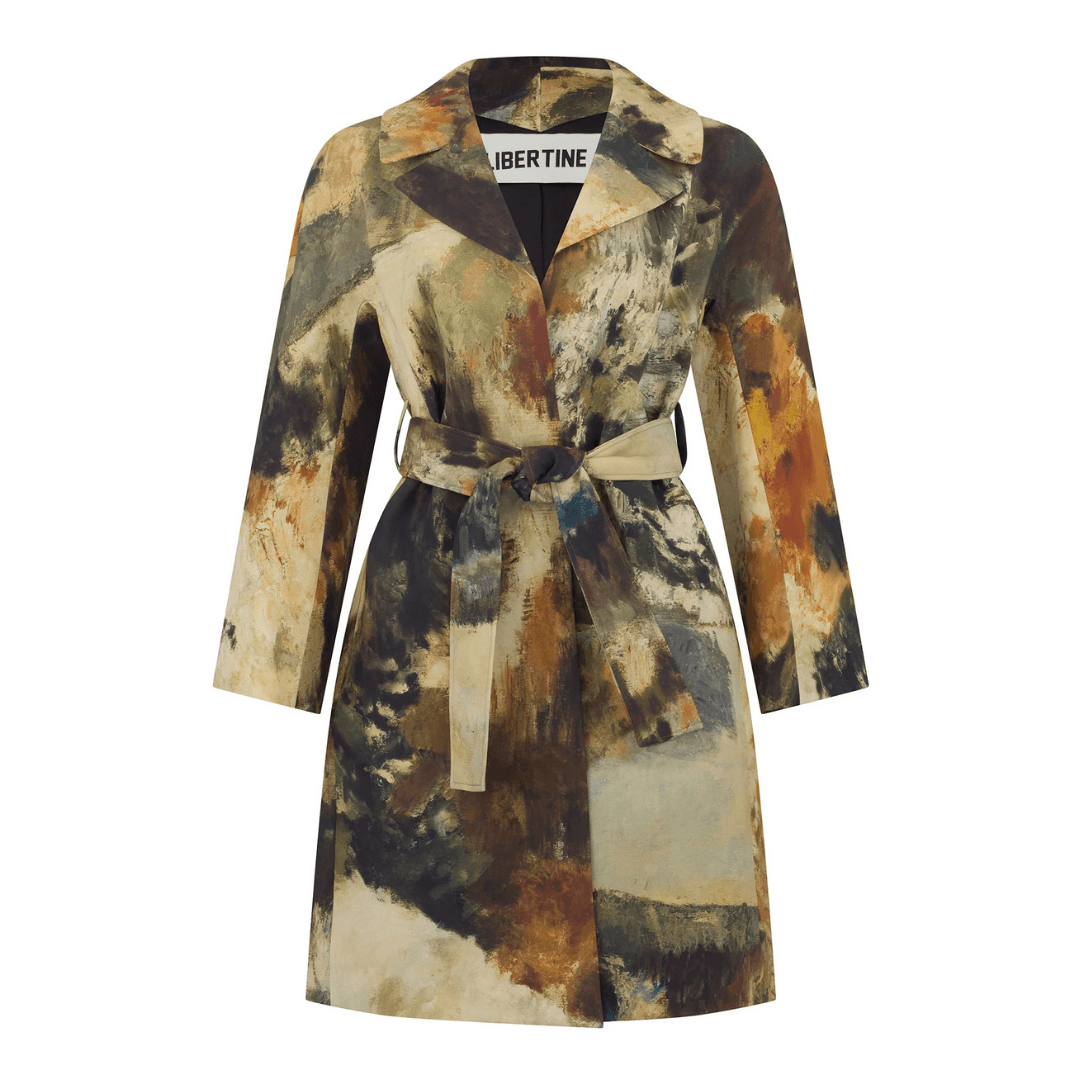 Libertine Modernist Landscape Veinna Wrap Coat