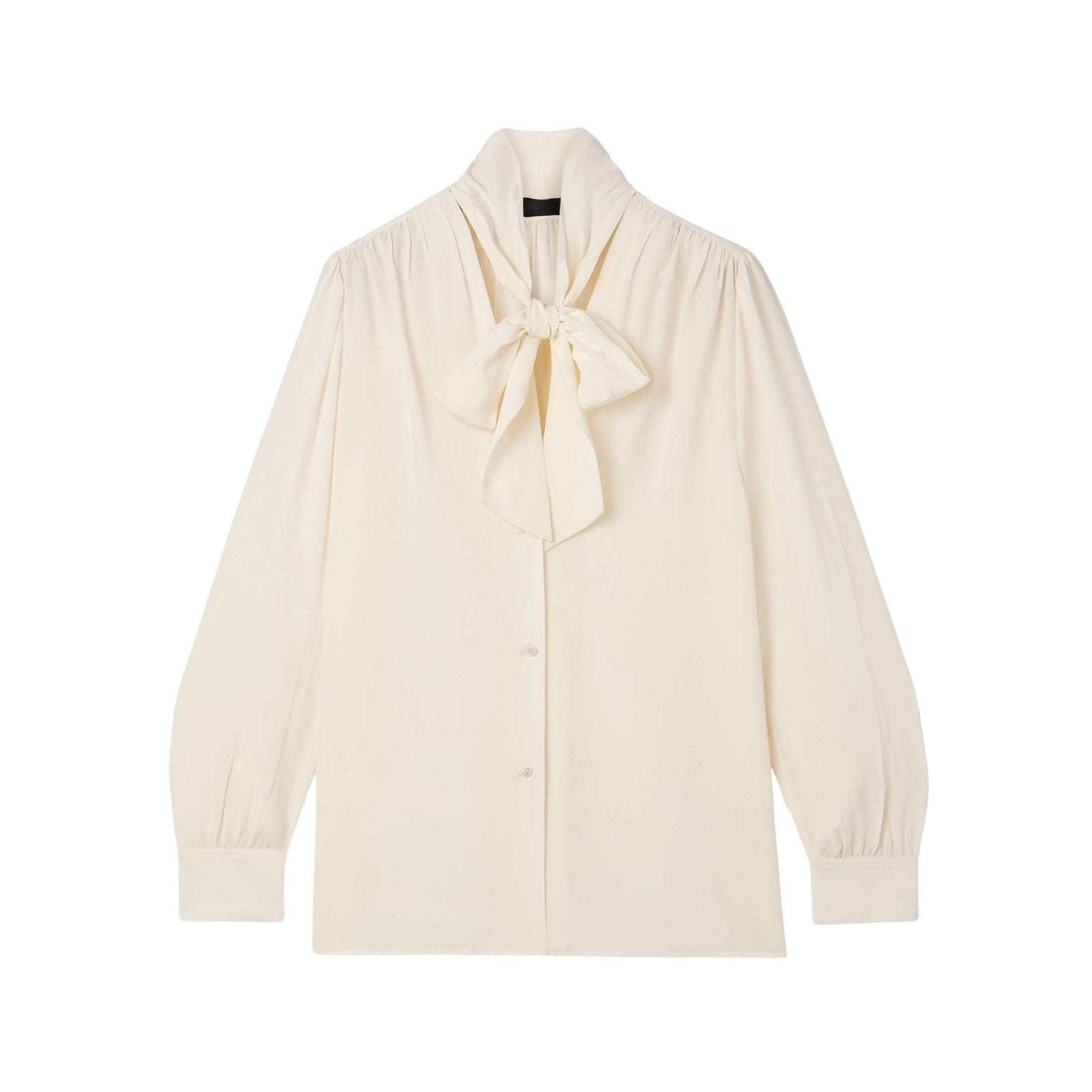 NILI LOTAN Colt pussy-bow silk crepe de chine blouse