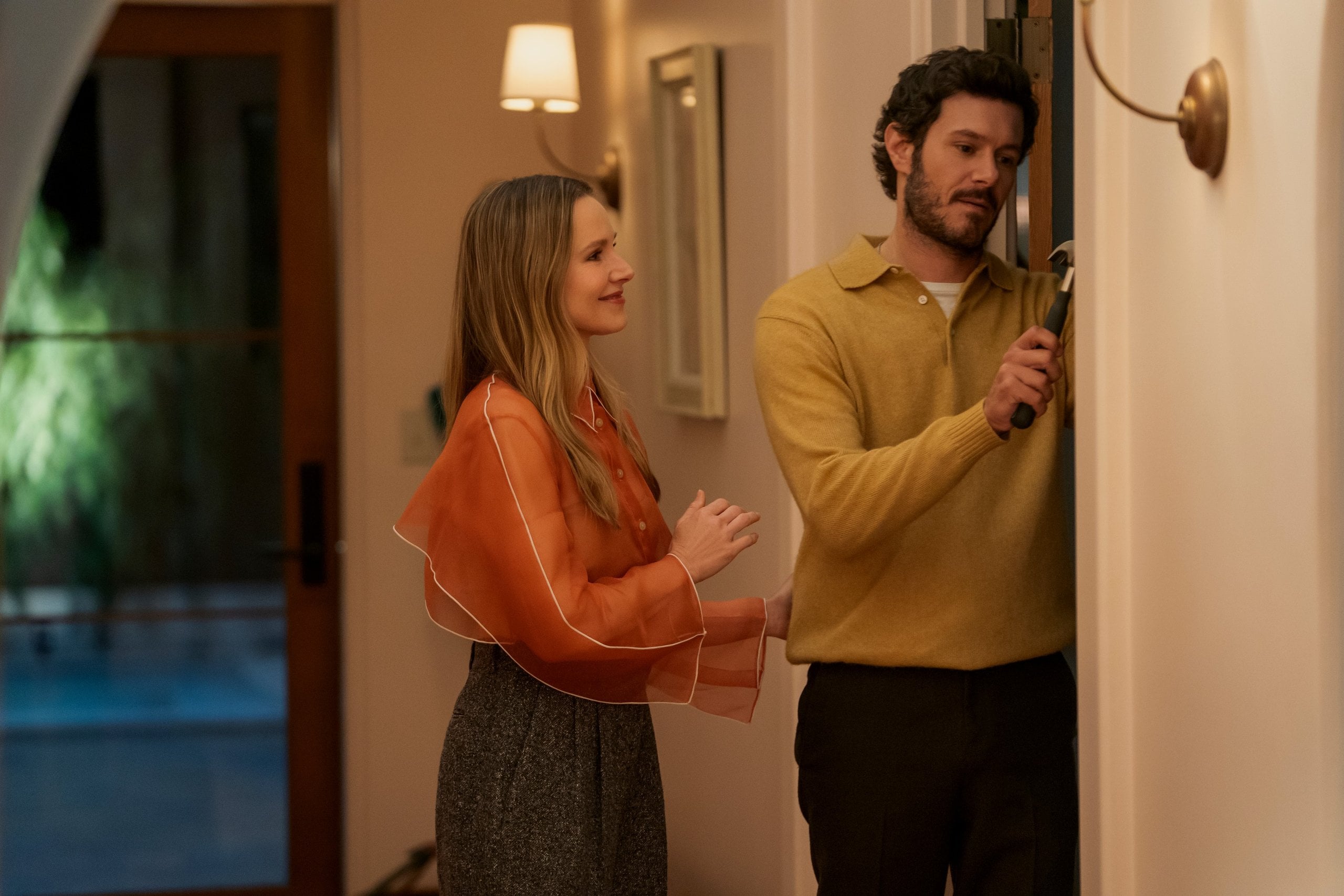 Kristen Bell and Adam Brody in "Nobody Wants This" season three.