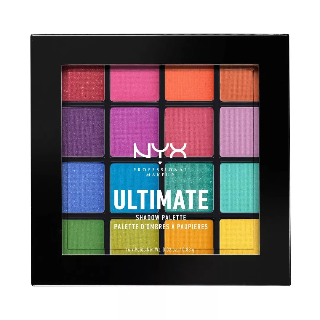 NYX Professional Ultimate Eye Shadow Palette in Brights