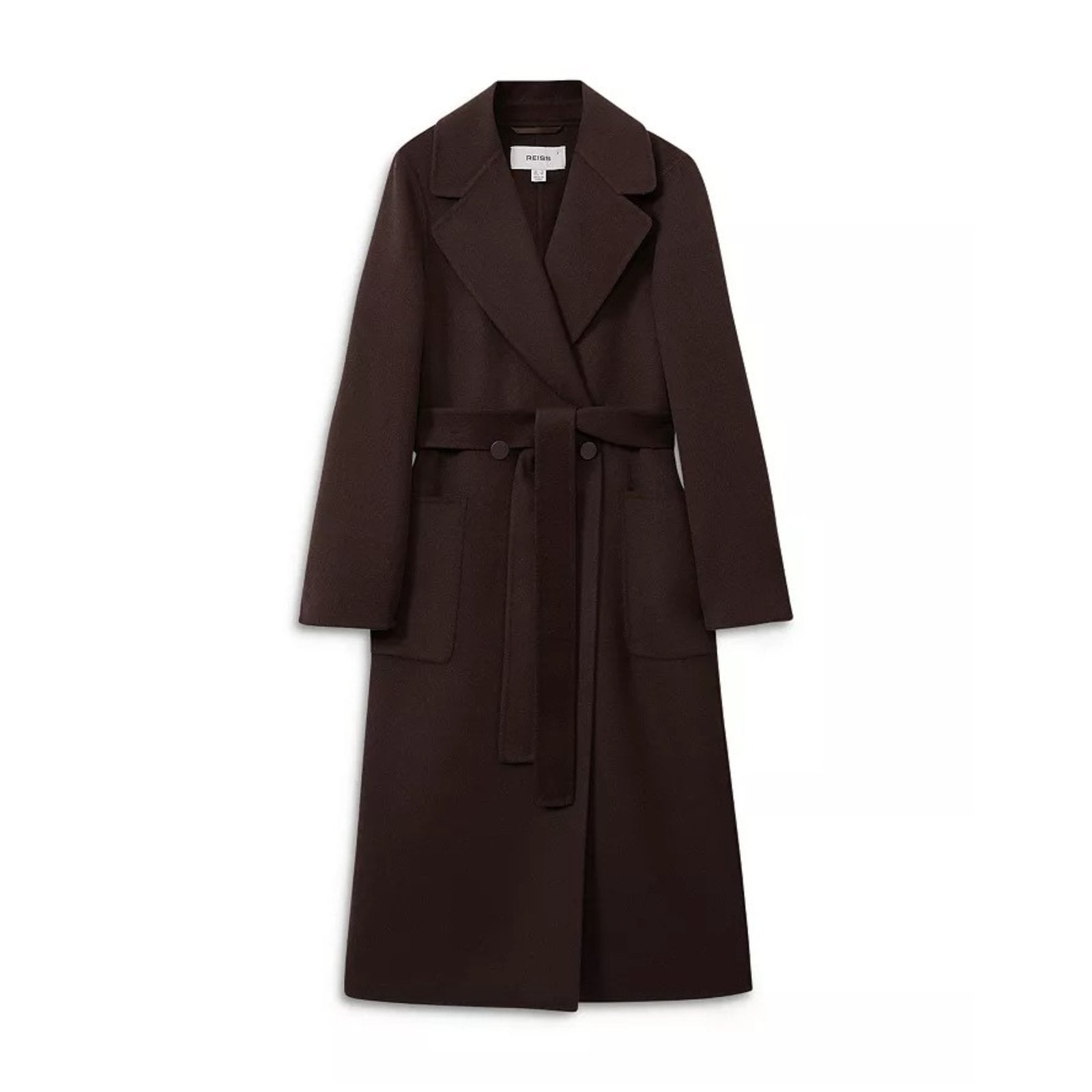 REISS Lucia Long Double Breasted Coat