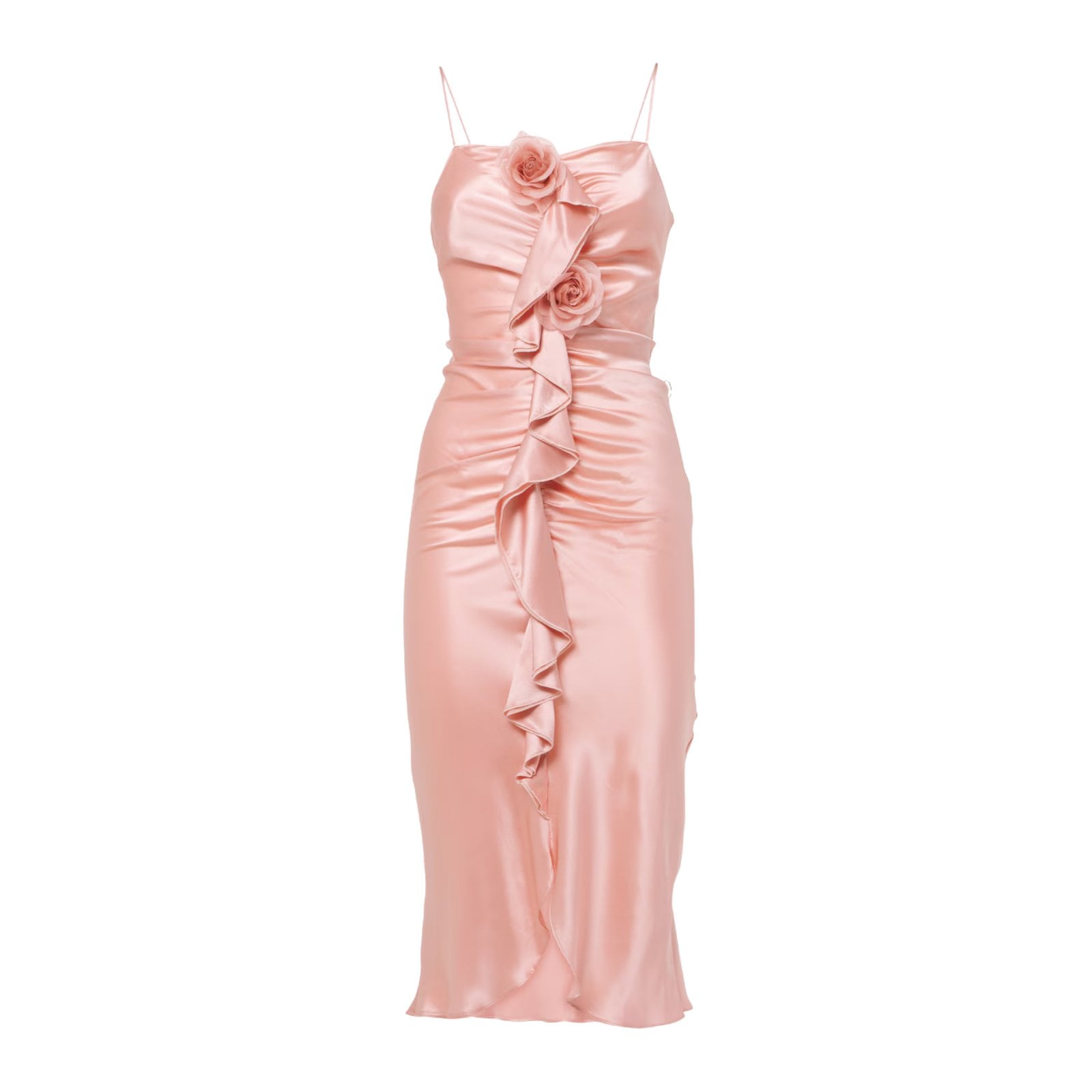 RODARTE Ruched silk crêpe midi dress