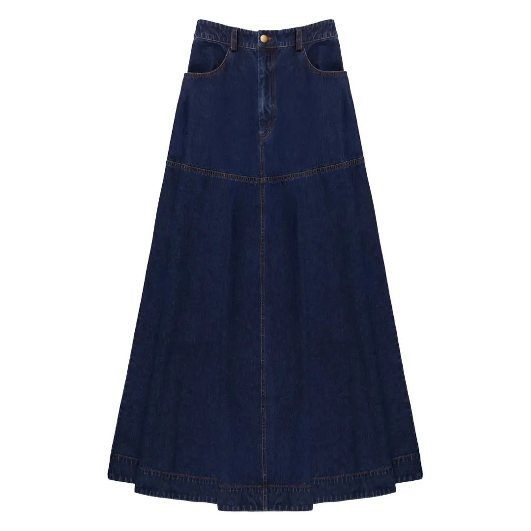 Ro&Zo Denim Maxi Skirt
