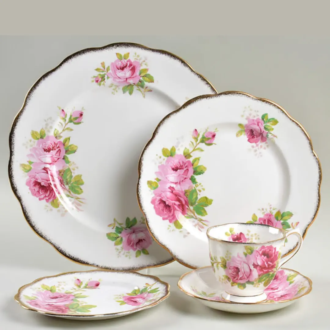 Royal Albert 5 Piece Place Setting in American Beauty