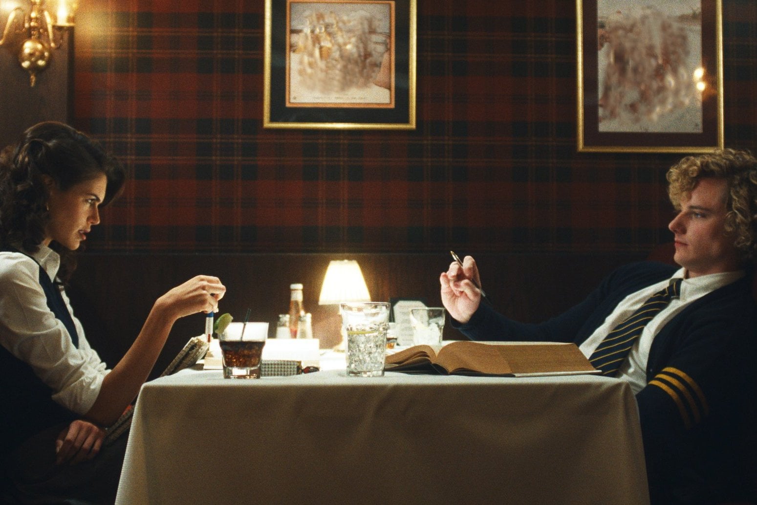 Kaia Gerber and Graham Gampbell in "The Shards".