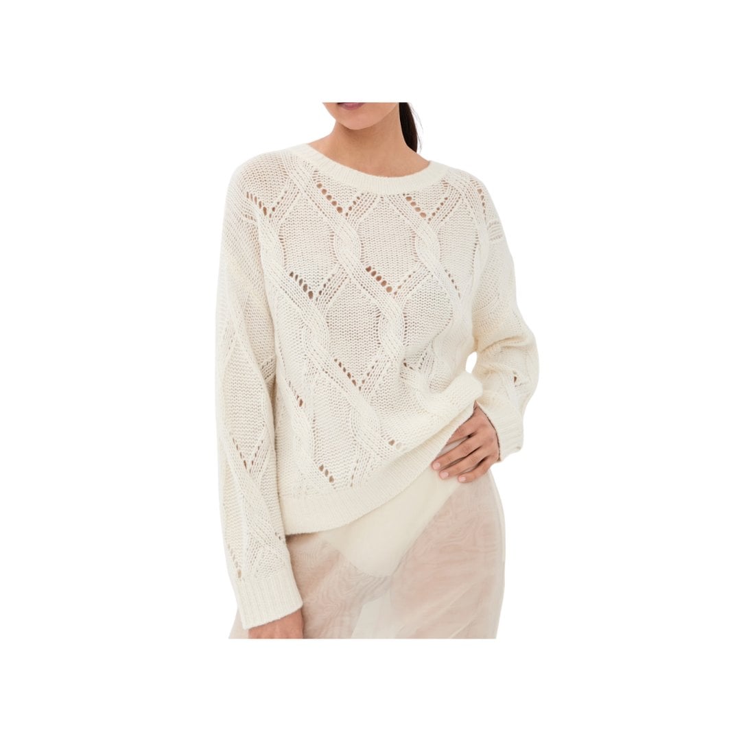 Sablyn Gia Slouchy Cashmere Crewneck Sweater