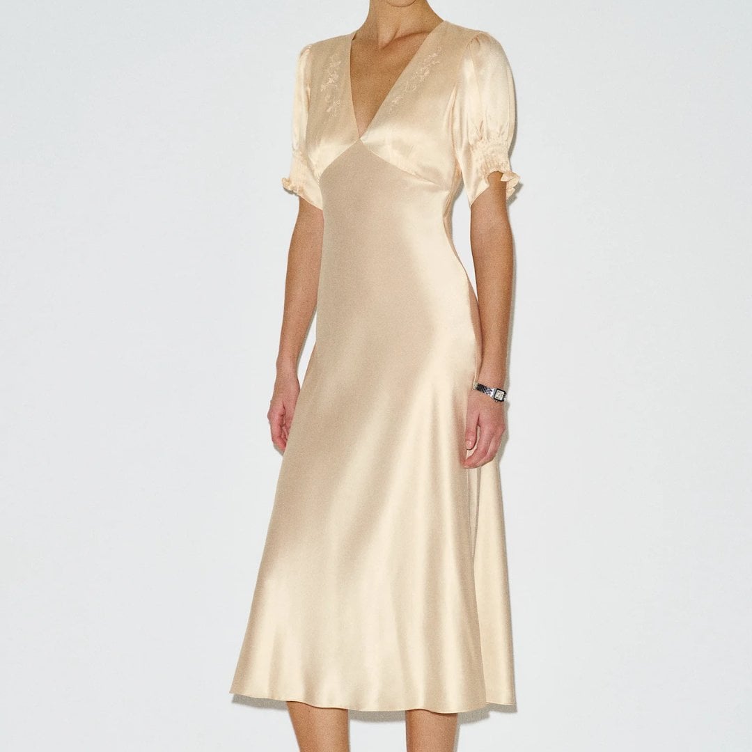 Reformation Sacha Silk Dress
