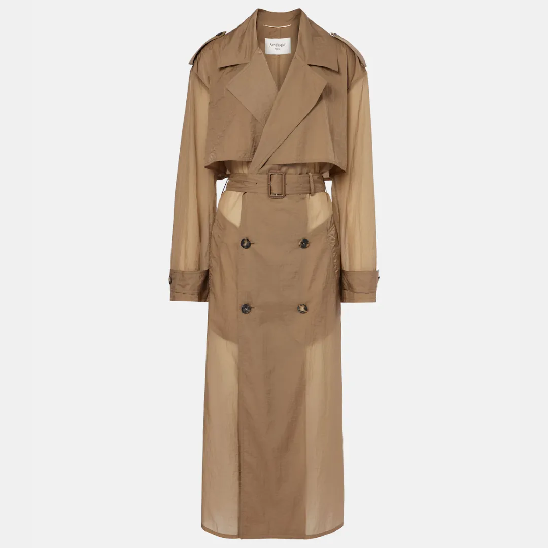 Saint Laurent Sheer Trench Coat