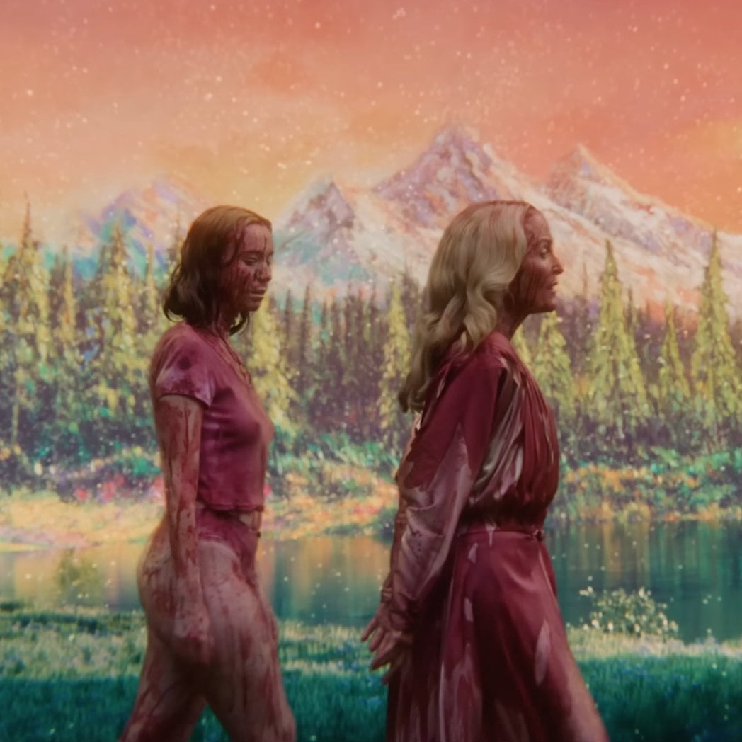 Hannah Einbinder and Gillian Anderson in "TEENAGE SEX AND DEATH AT CAMP MIASMA."