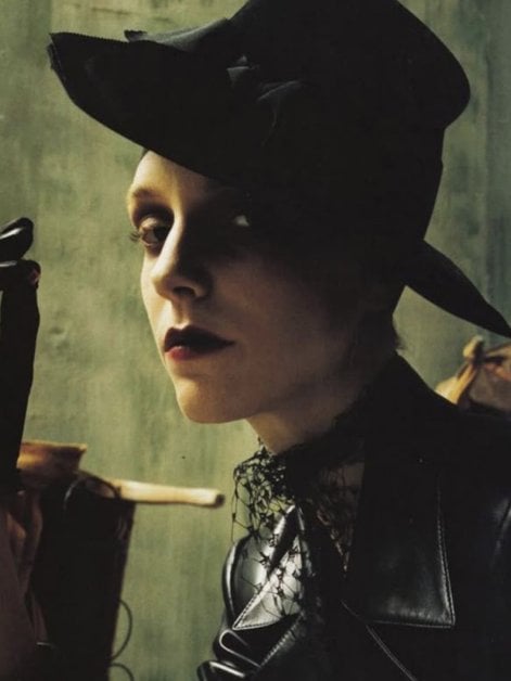 Hannelore Knuts by Steven Meisel for Vogue.