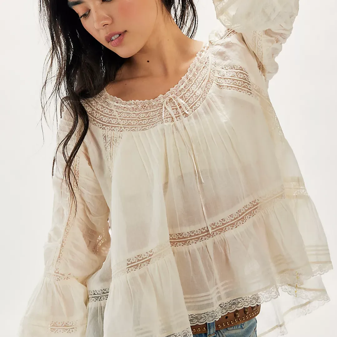 Free People She’s A Romantic Blouse