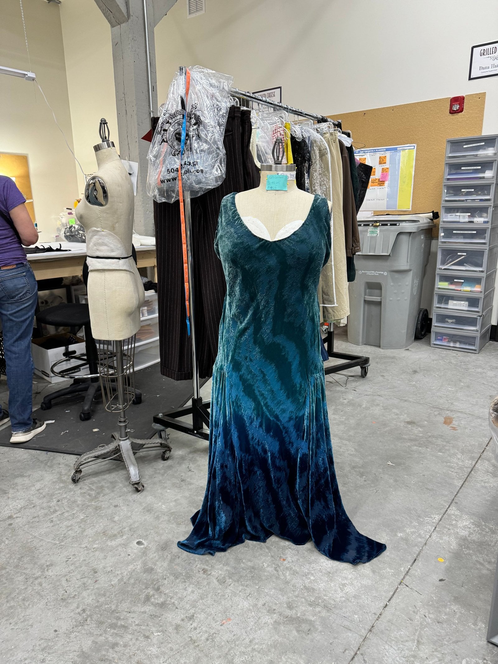 Blue dress in "Sinners."