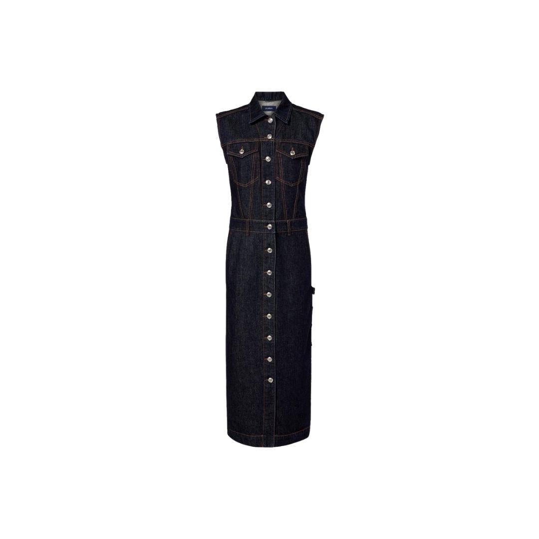 Sportmax Farfalla denim midi dress
