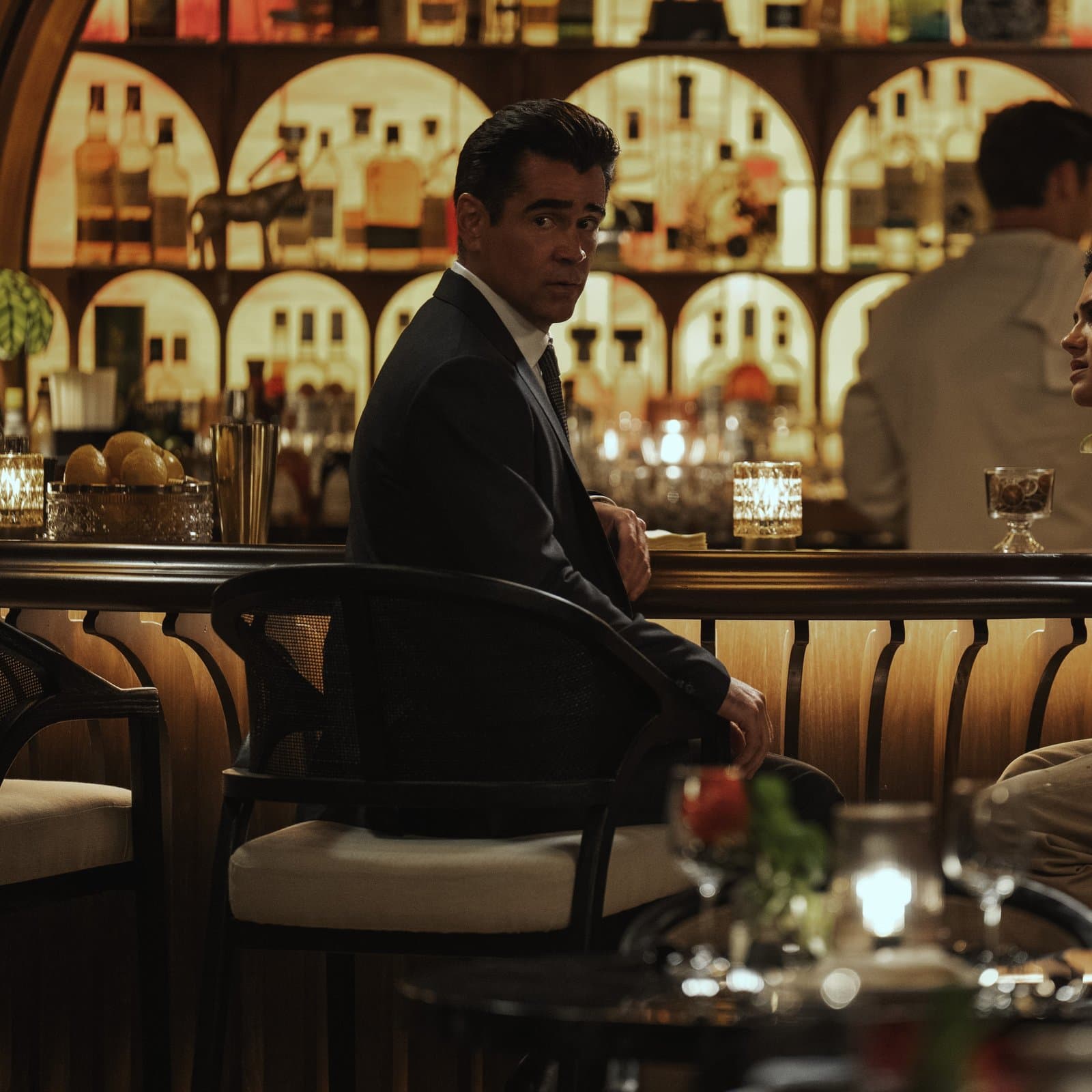 Colin Farrell and Sasha Calle in "Sugar" season two.