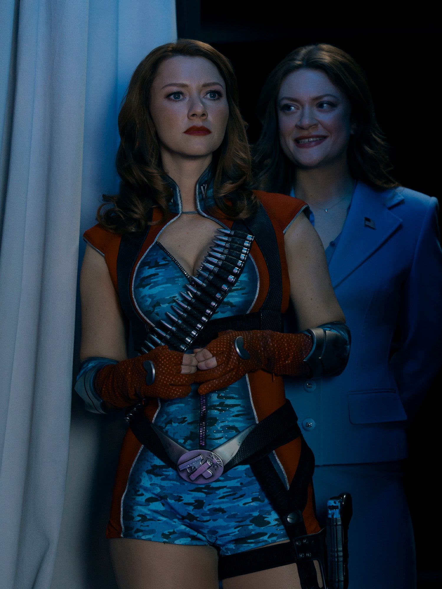 Firecracker (Valorie Curry) and Ashley Barrett (Colby Minifie) in "The Boys."