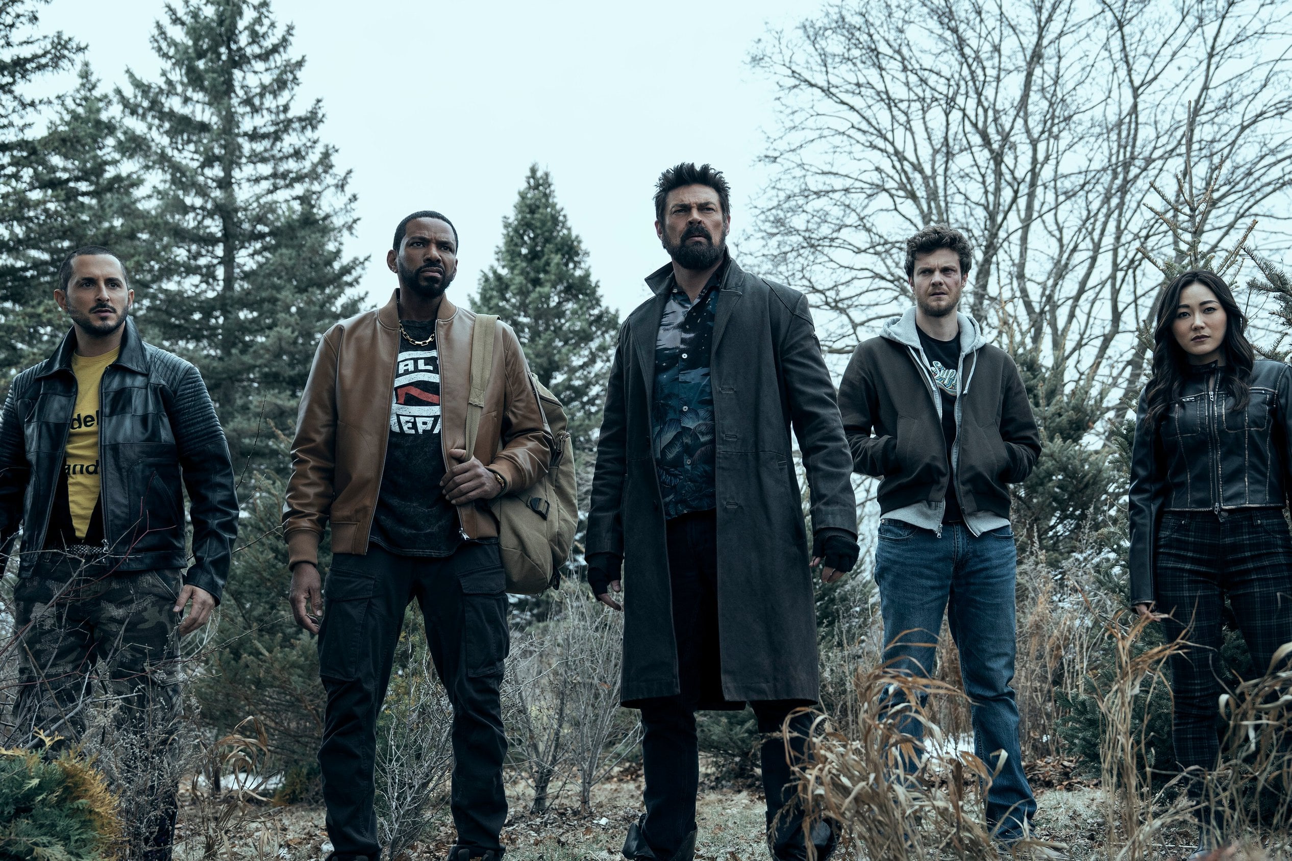 Tomer Capone (Frenchie), Laz Alonso (Mother's Milk), Karl Urban (Billy Butcher), Jack Quaid (Hughie Campbell), Karen Fukuhara (Kimiko)