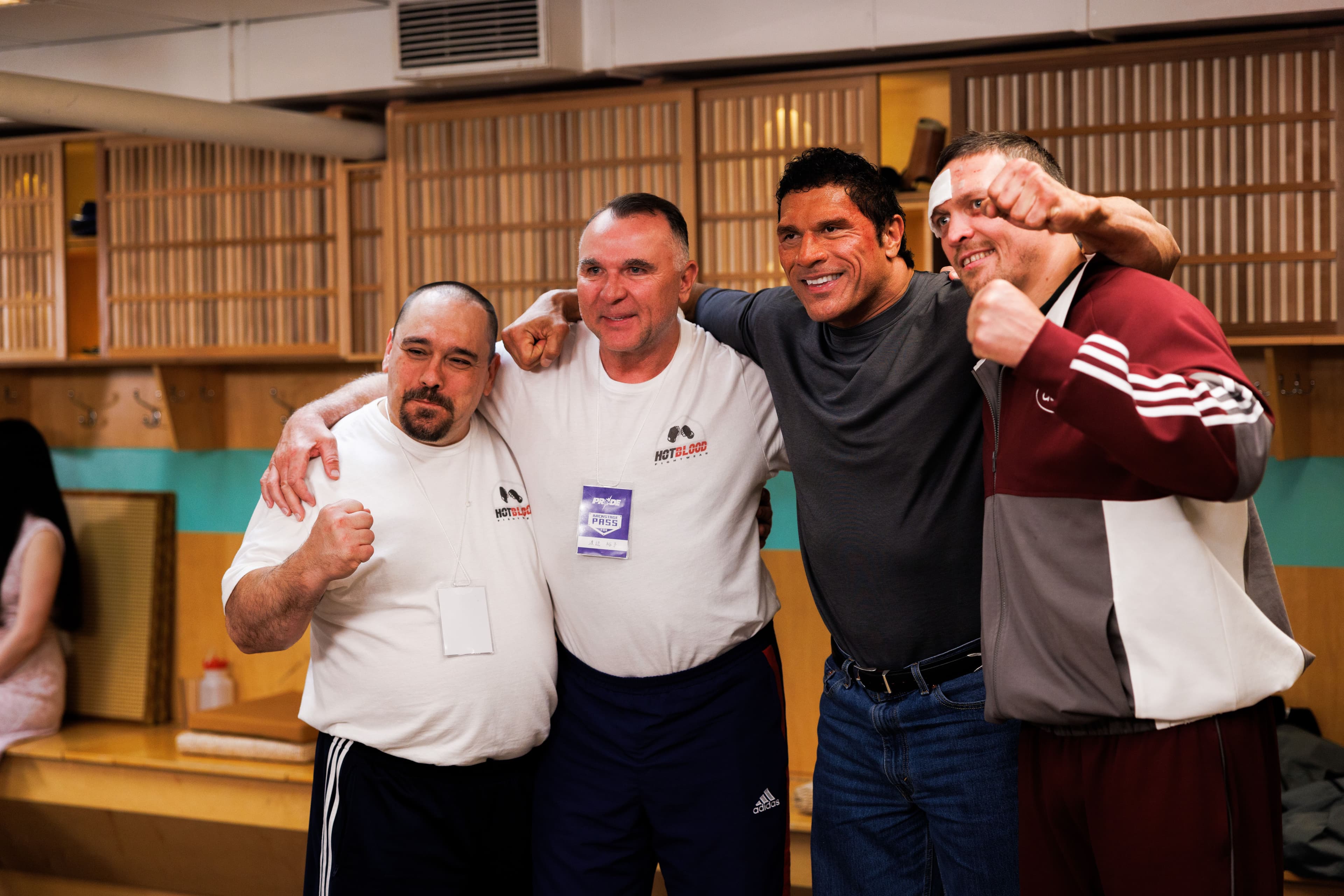 The cast of "The Smashing Machine."