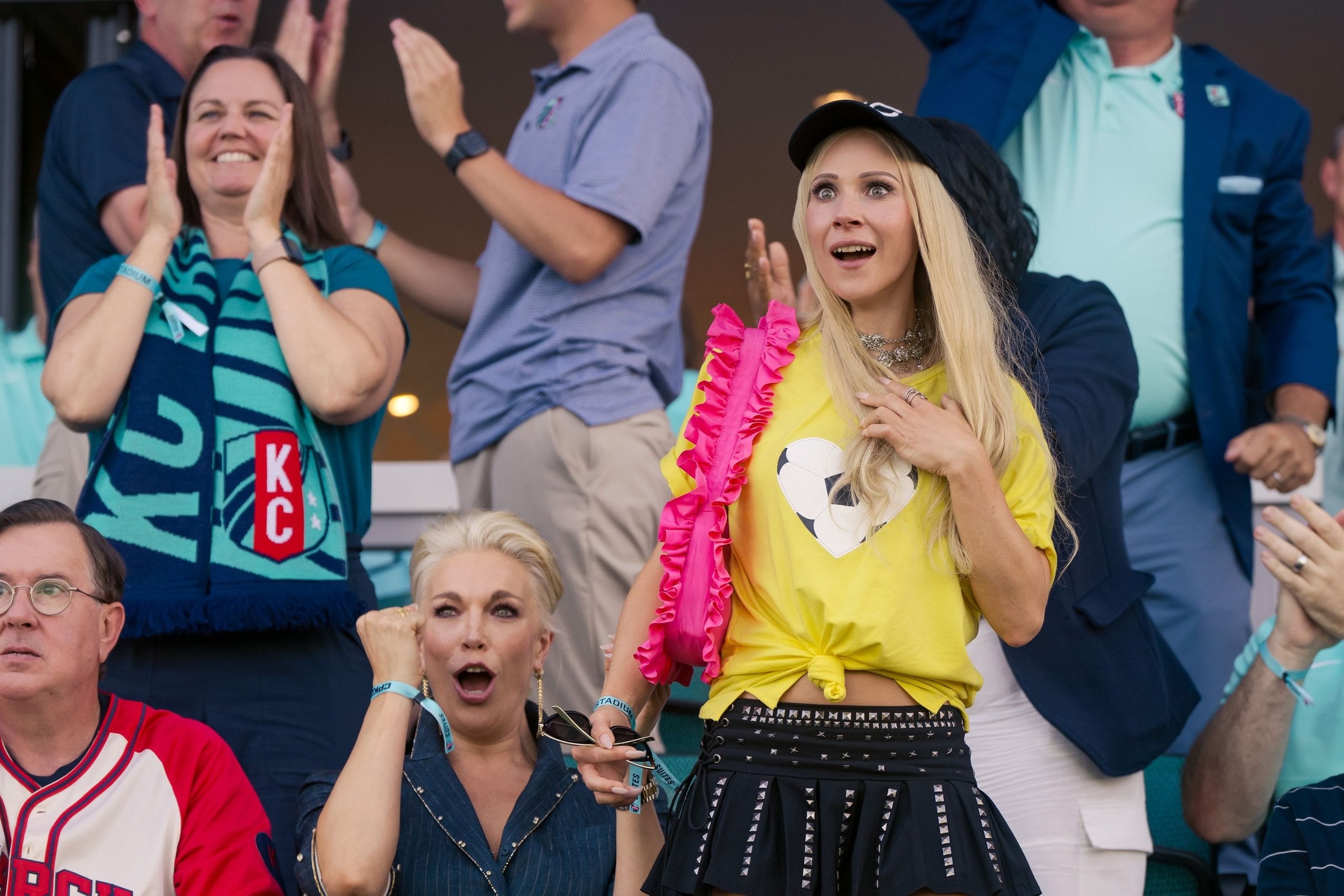 Hannah Waddingham and Juno Temple in "Ted Lasso" season 4.