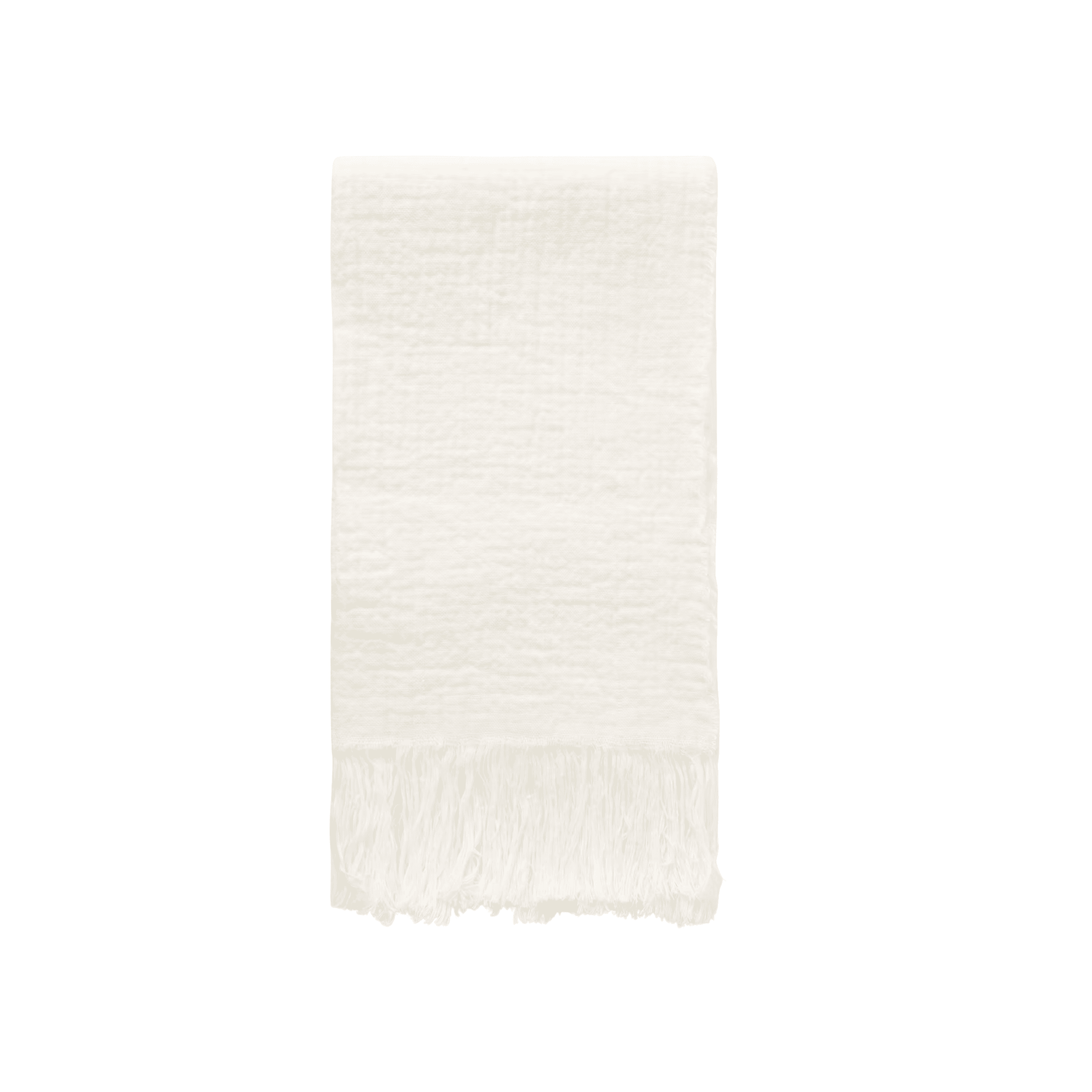 The Row Kastel fringed crinkled-linen scarf