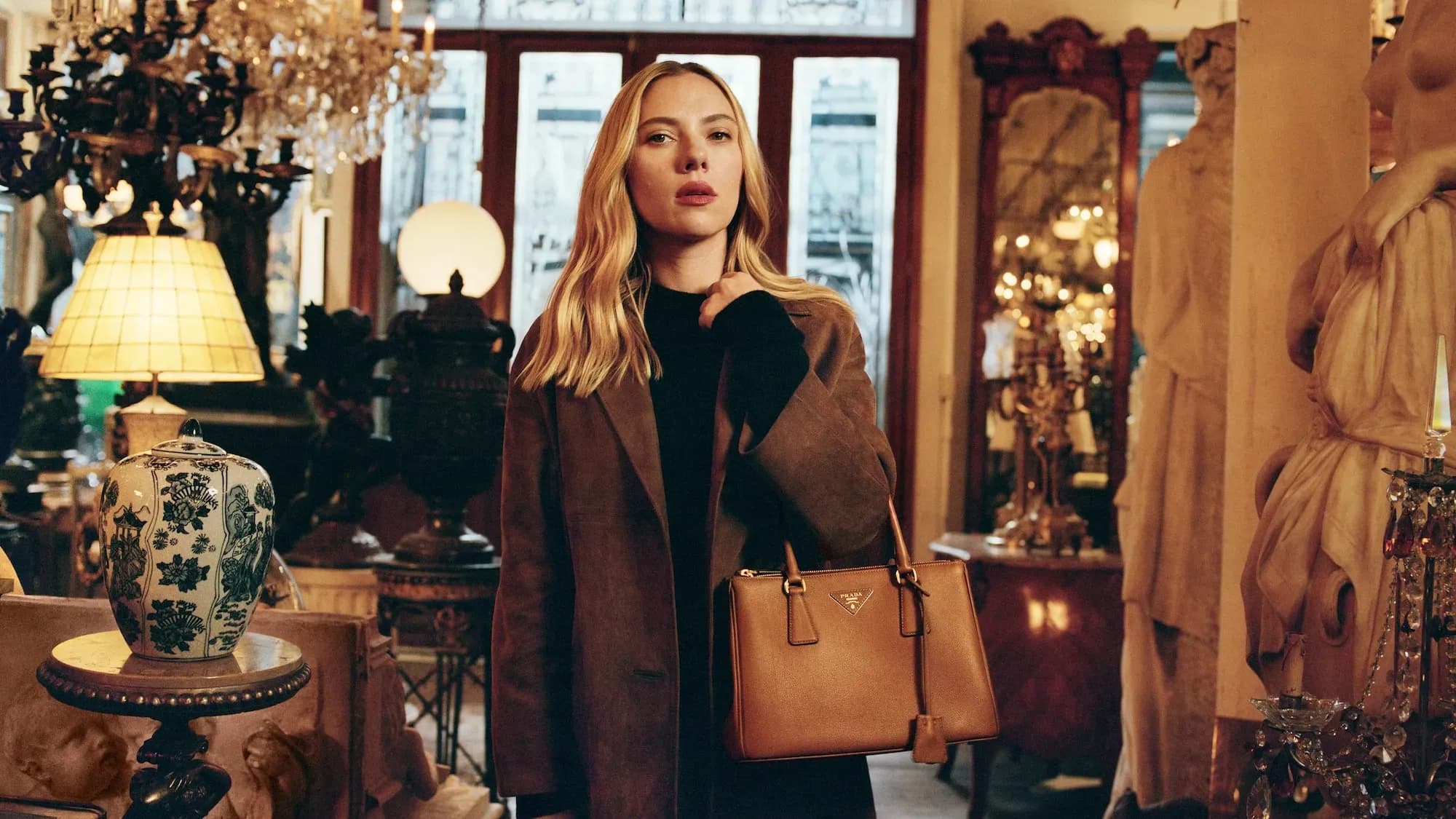 Scarlett Johansson in “Prada: Galleria Bag”