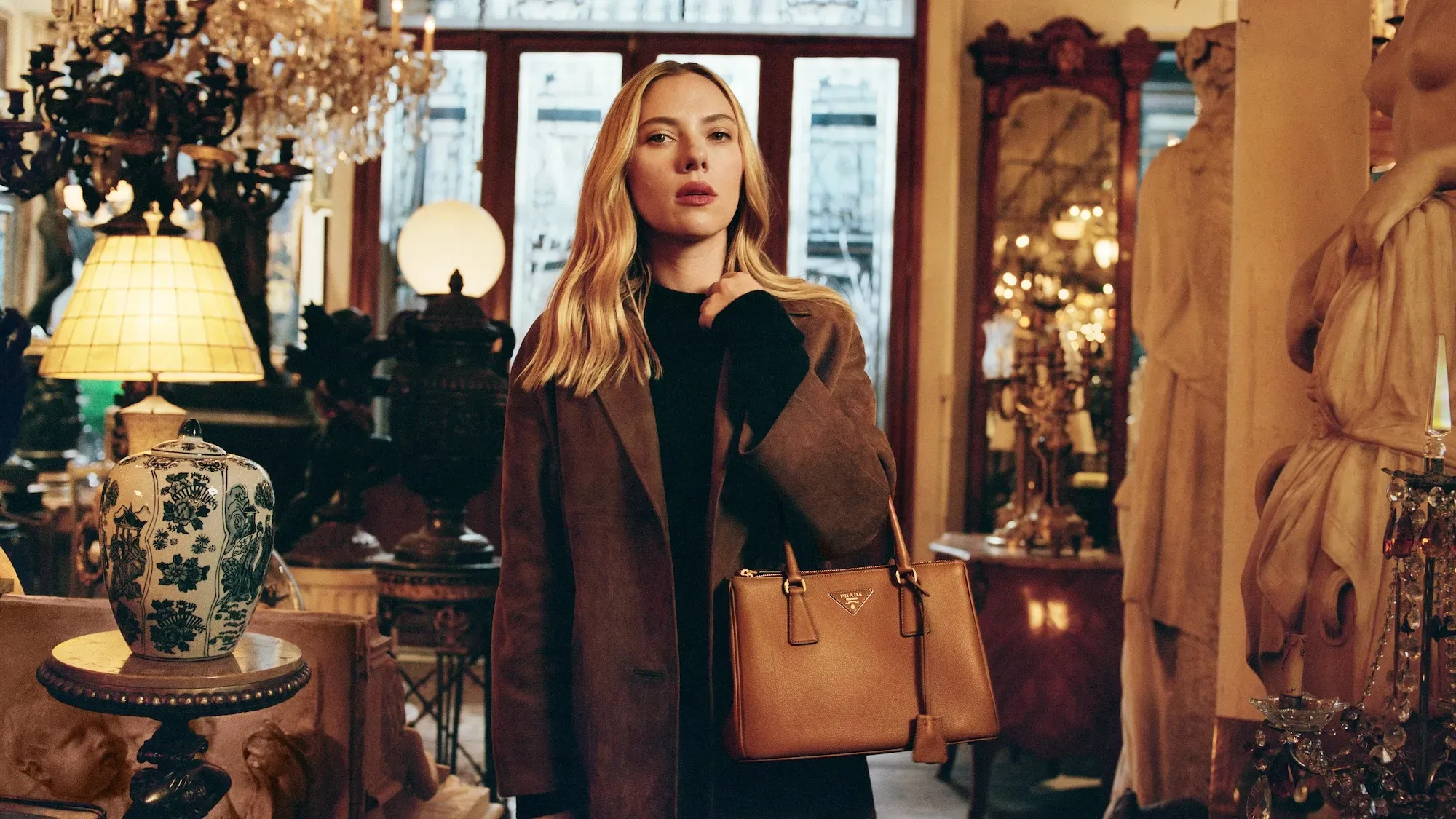 Scarlett Johansson in “Prada: Galleria Bag”