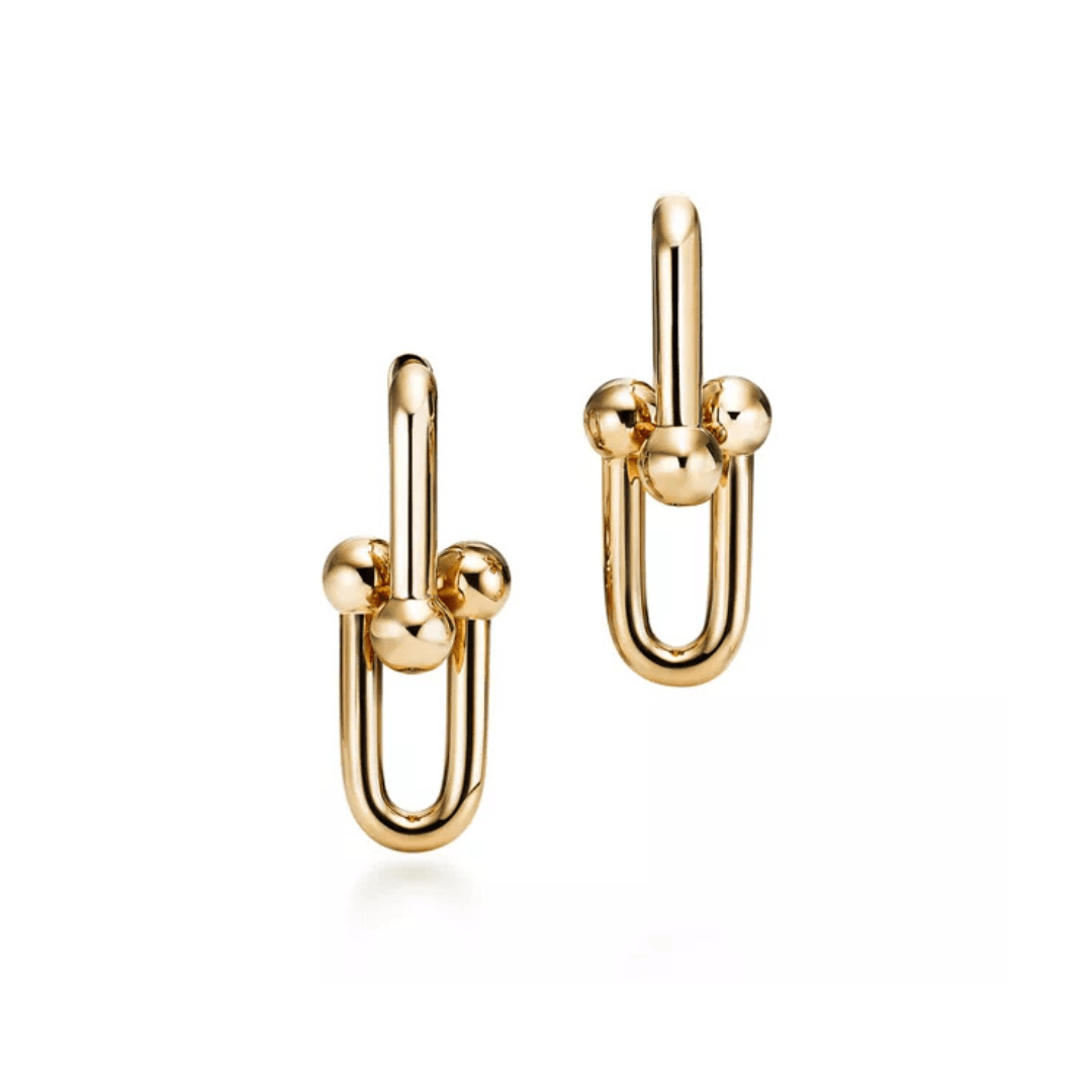 The Tiffany & Co. Hardwear Large Link Earrings in Yellow Gold