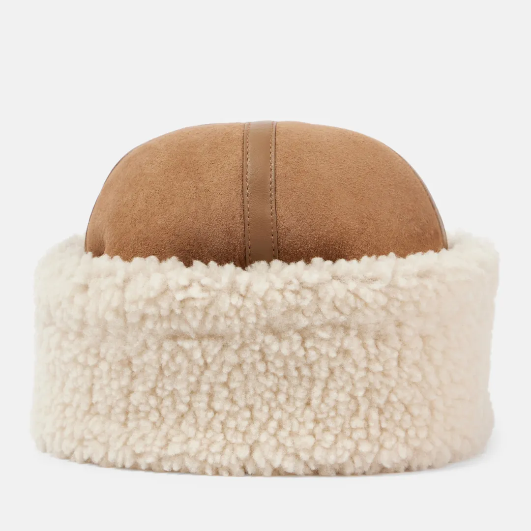 Toteme Shearling and leather hat