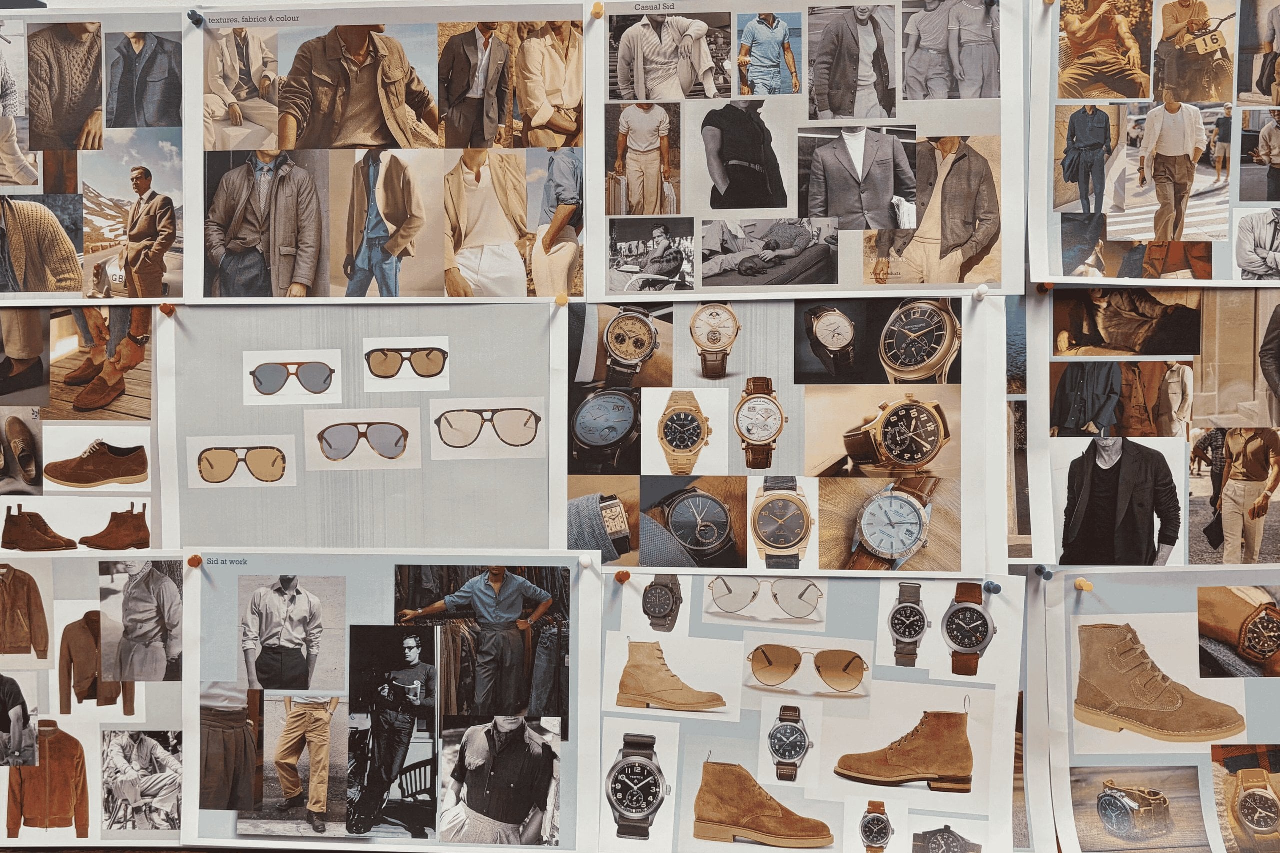 Loulou Bontemps' moodboards for Sid and Bronco.