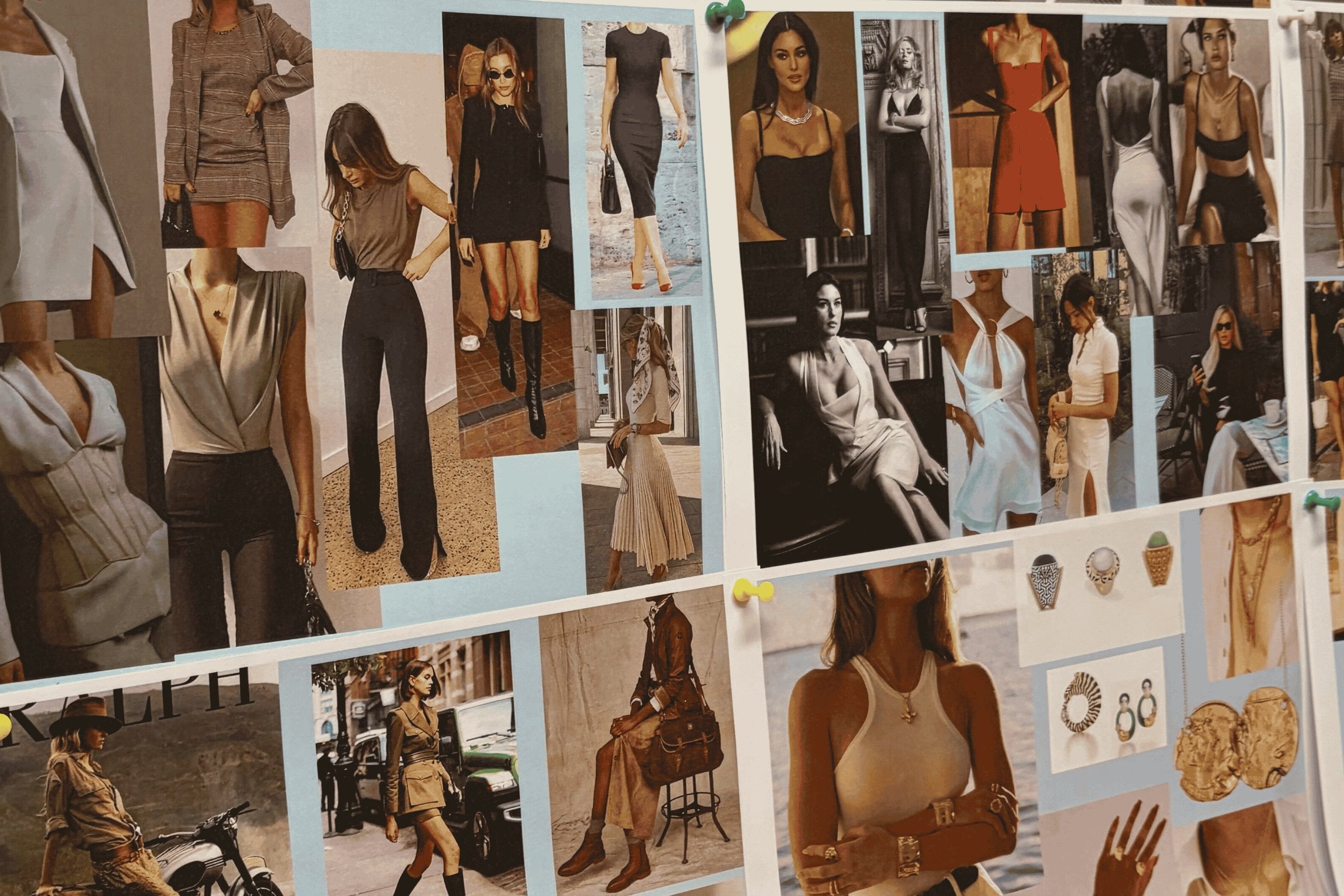 Loulou Bontemps' moodboard for Eiza González had lots of Monica Bellucci on it.