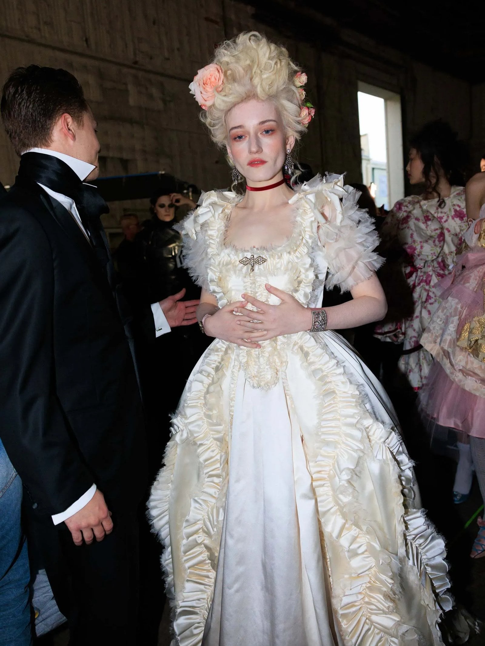 Julia Garner in a "Marie Antoinette"-inspired look for Vogue World 2025.