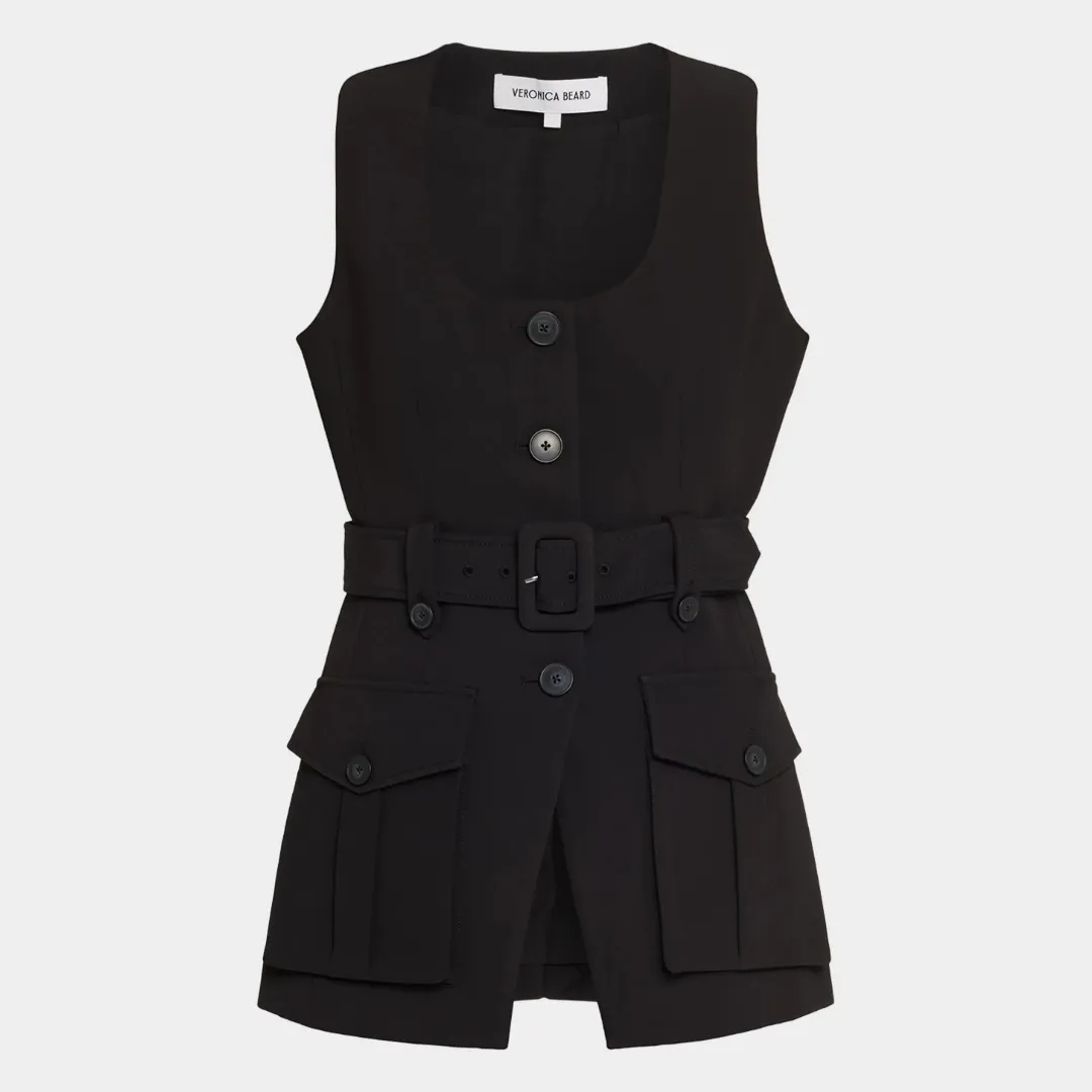 Veronica Beard Becker Tailored Utility Vest