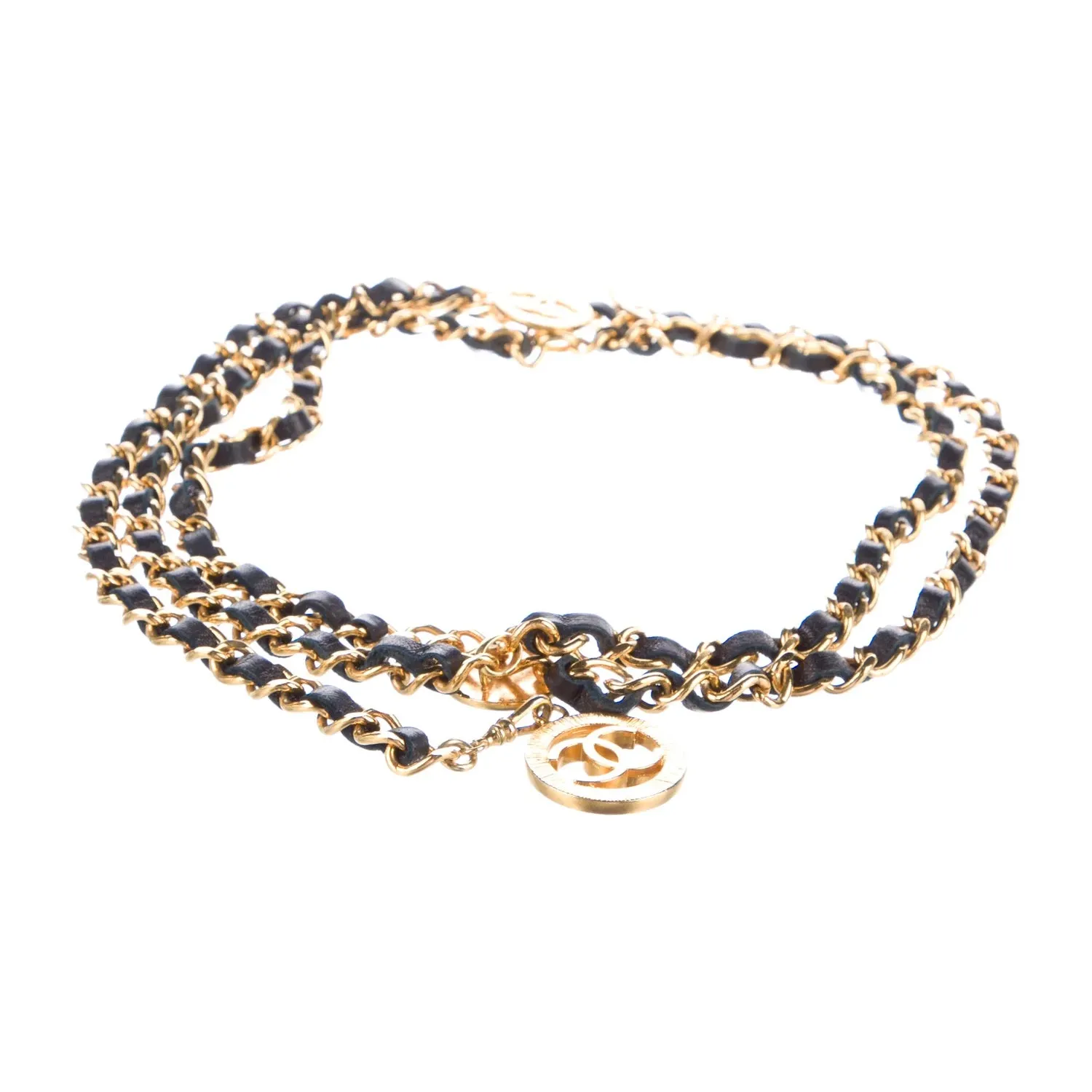 Chanel Vintage 1984 Belt against a white background
